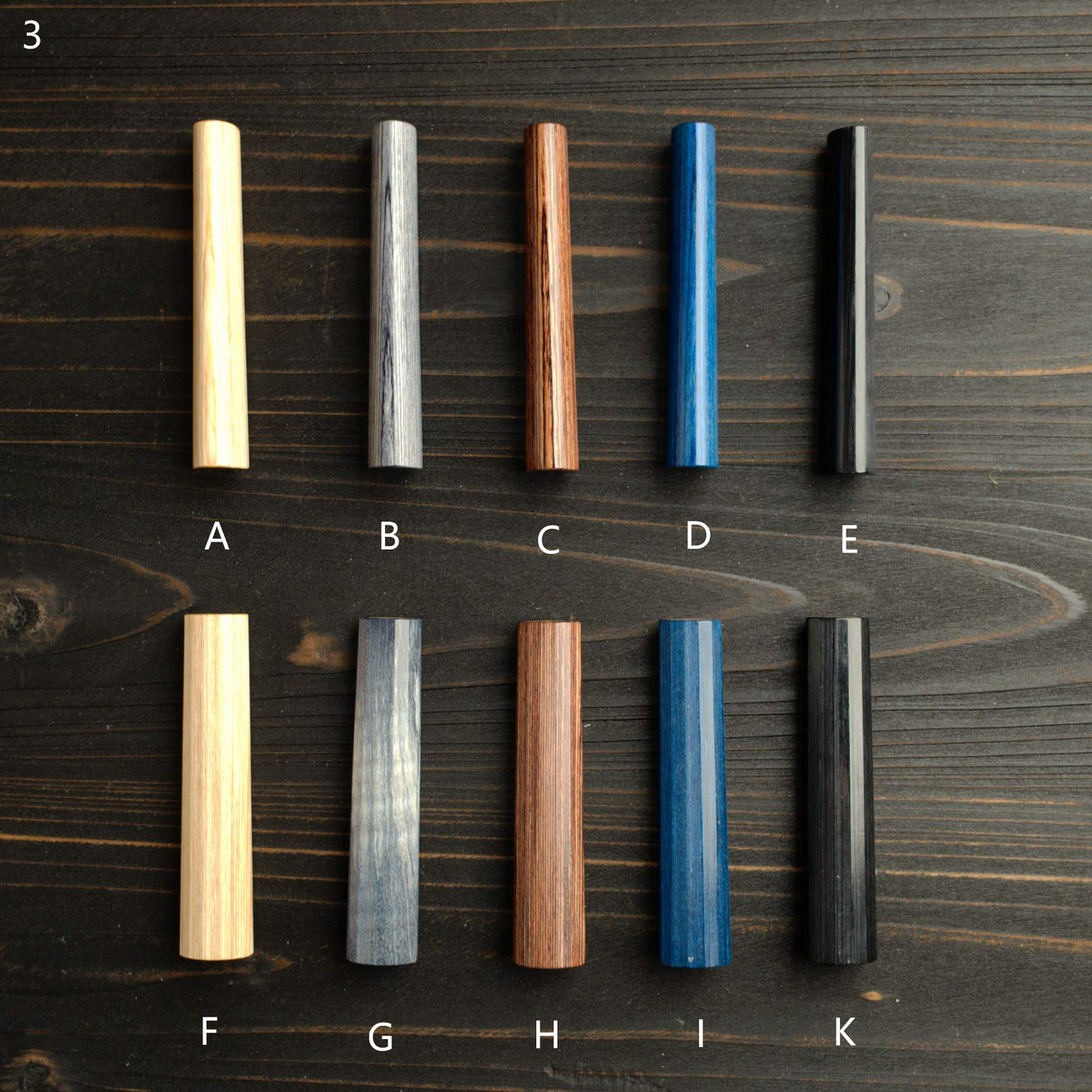 K&S Sample Sale: Oval/Heart Shape Handle for Petty