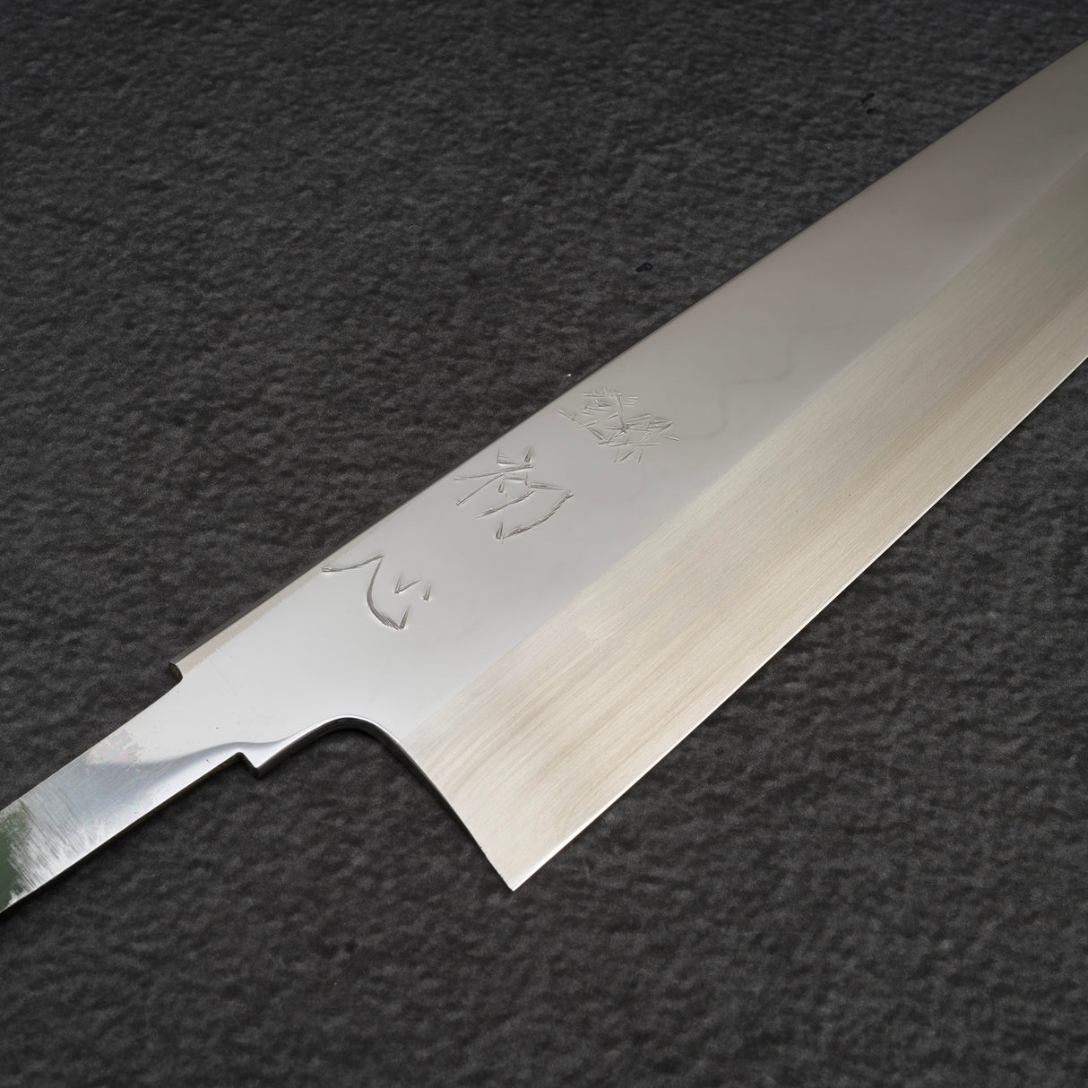Hatsukokoro by Nakagawa White 3 Wave Hamon Honyaki Gyuto 240mm Wide Bevel Blade Only