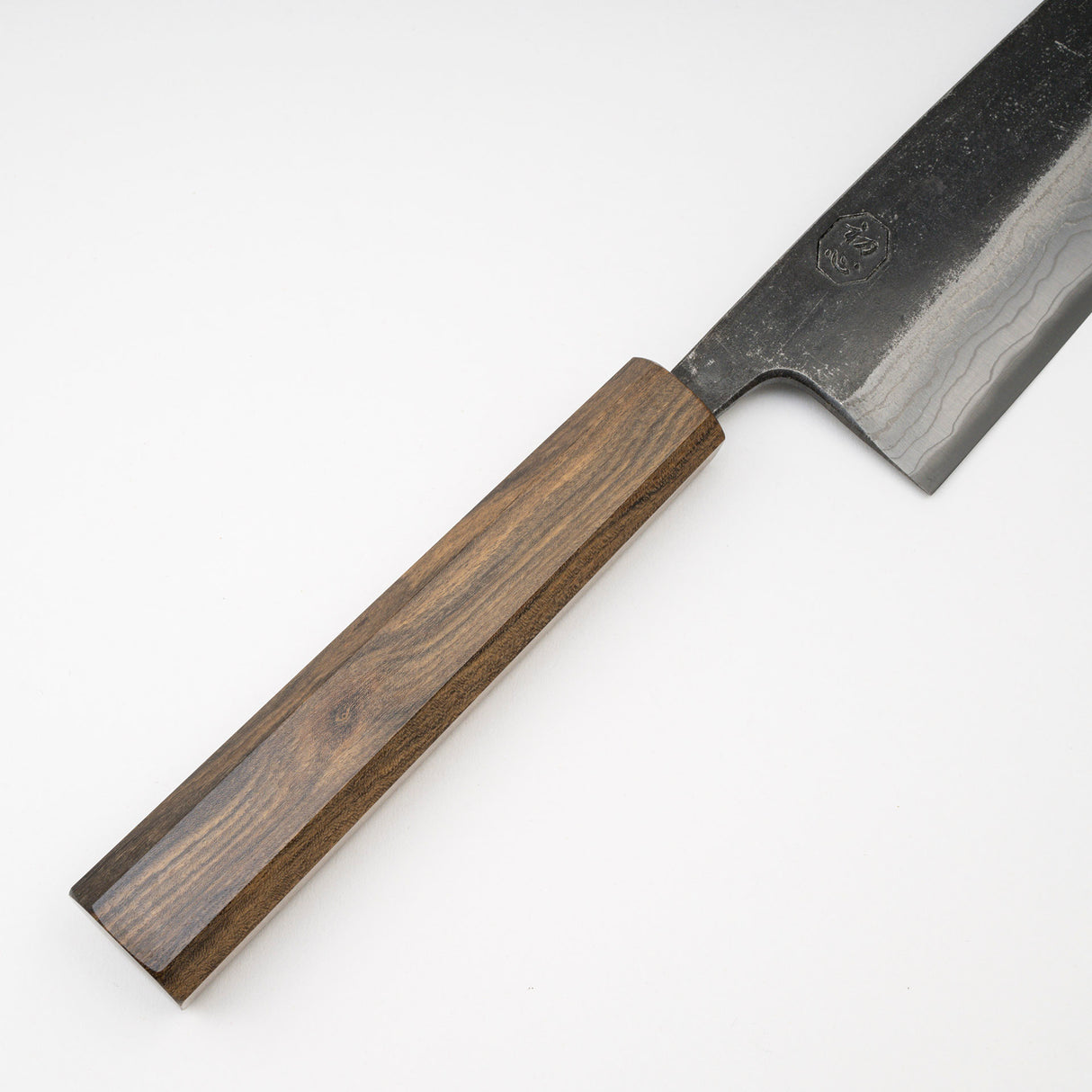 初心雲影 藍色 2 黑內大馬士革牛刀 210mm 黑色 Chacate 手柄