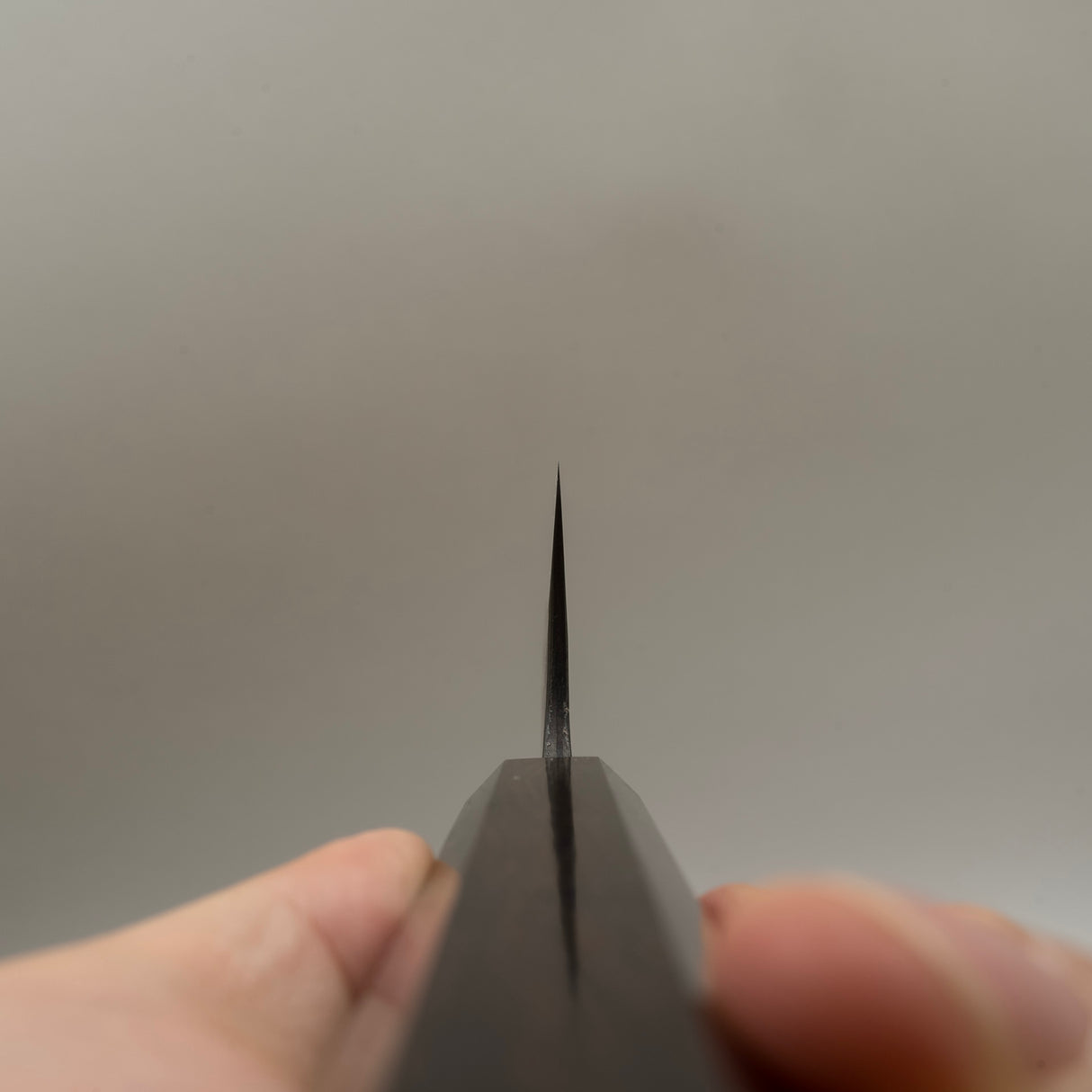 安立青紙超級槌目黑打菜刀165mm 黑檀柄