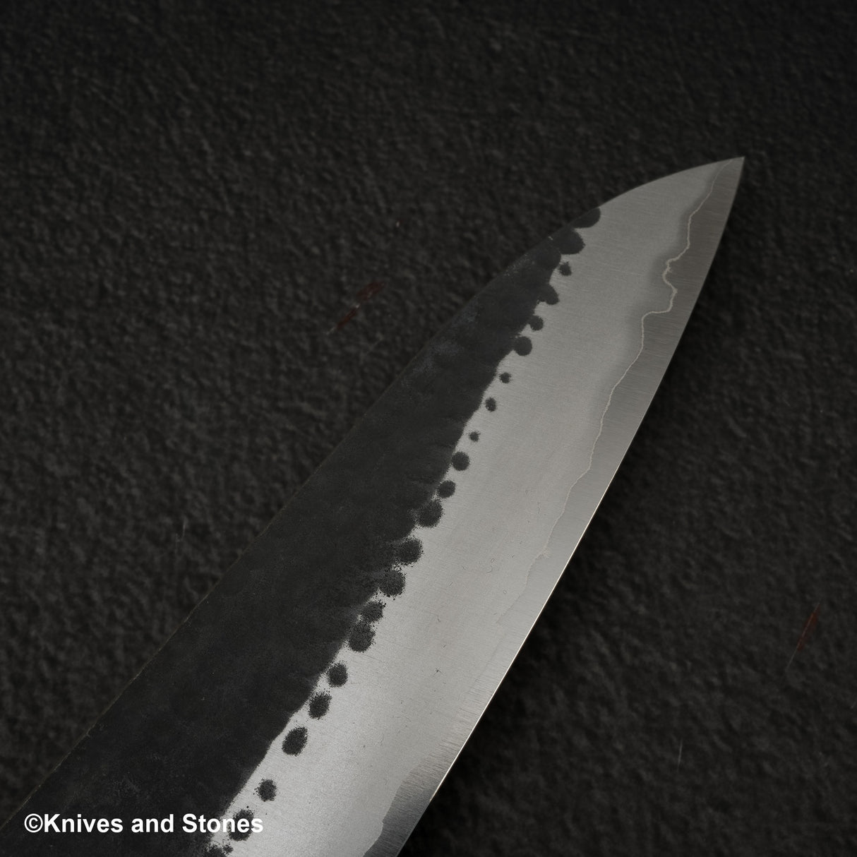 安立青紙超級槌目黑打牛刀210mm不鏽鋼夾層