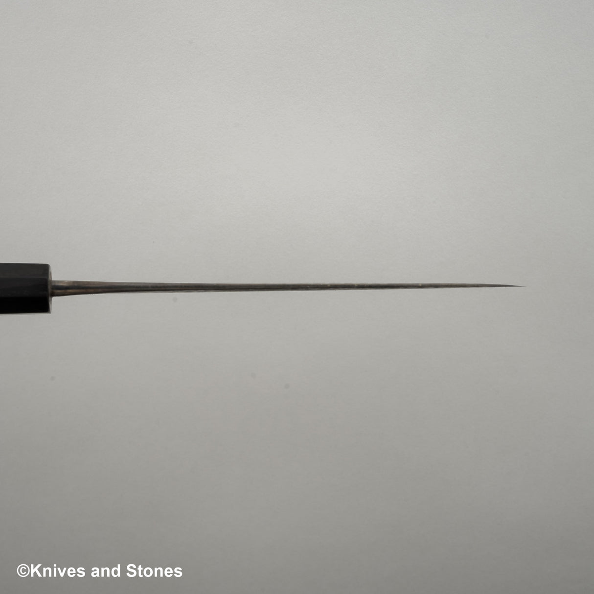 安立青紙超級槌目黑打小刀150mm不鏽鋼夾層