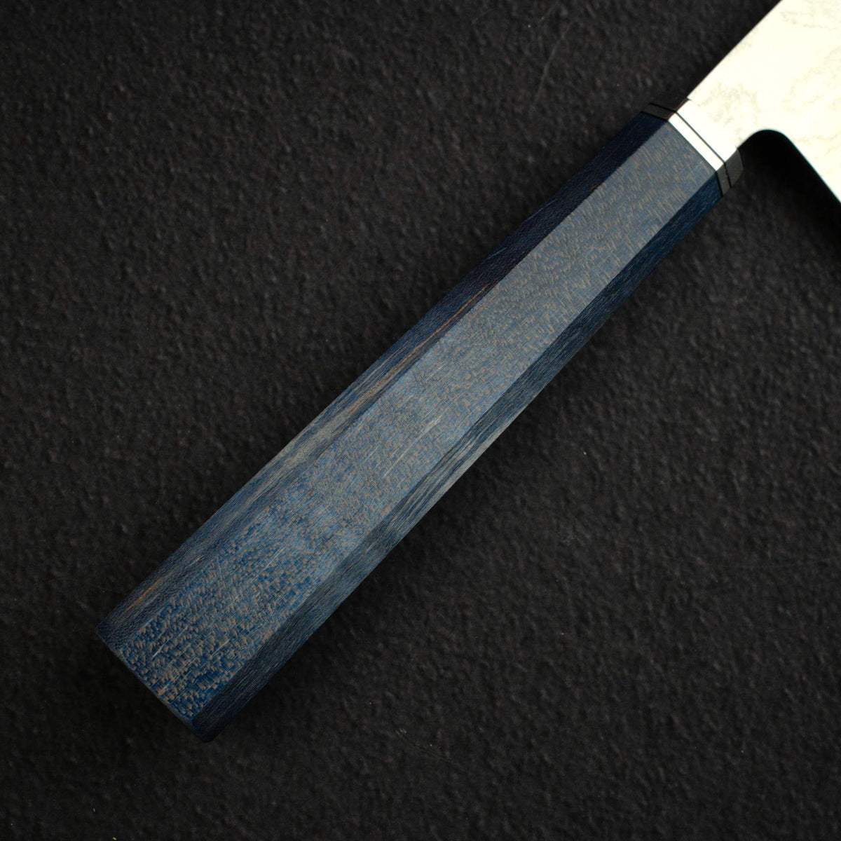 Shiro Kamo Suminagashi SG2 Damascus Gyuto 240mm, Stabilized Curly Maple Handle