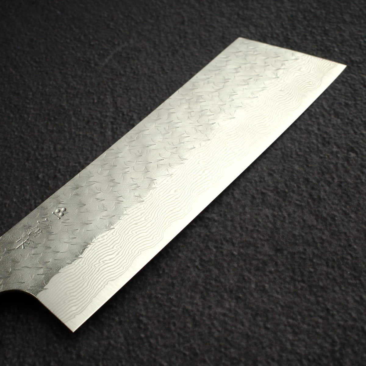 Nigara SPG STRIX Tsuchime Damascus 170mm Nakiri, Ebony Handle