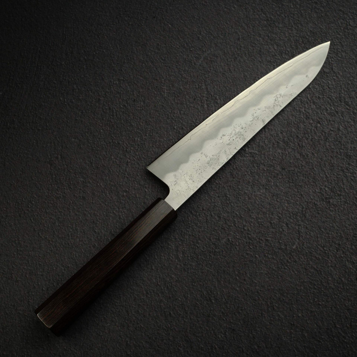 Tsunehisa Ginsan Nashiji Gyuto 210mm Ebony Handle