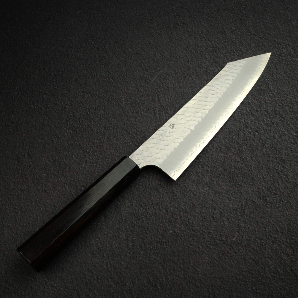Nigara SG2 Tsuchime Matt Migaki K-tip Gyuto 210mm Ebony