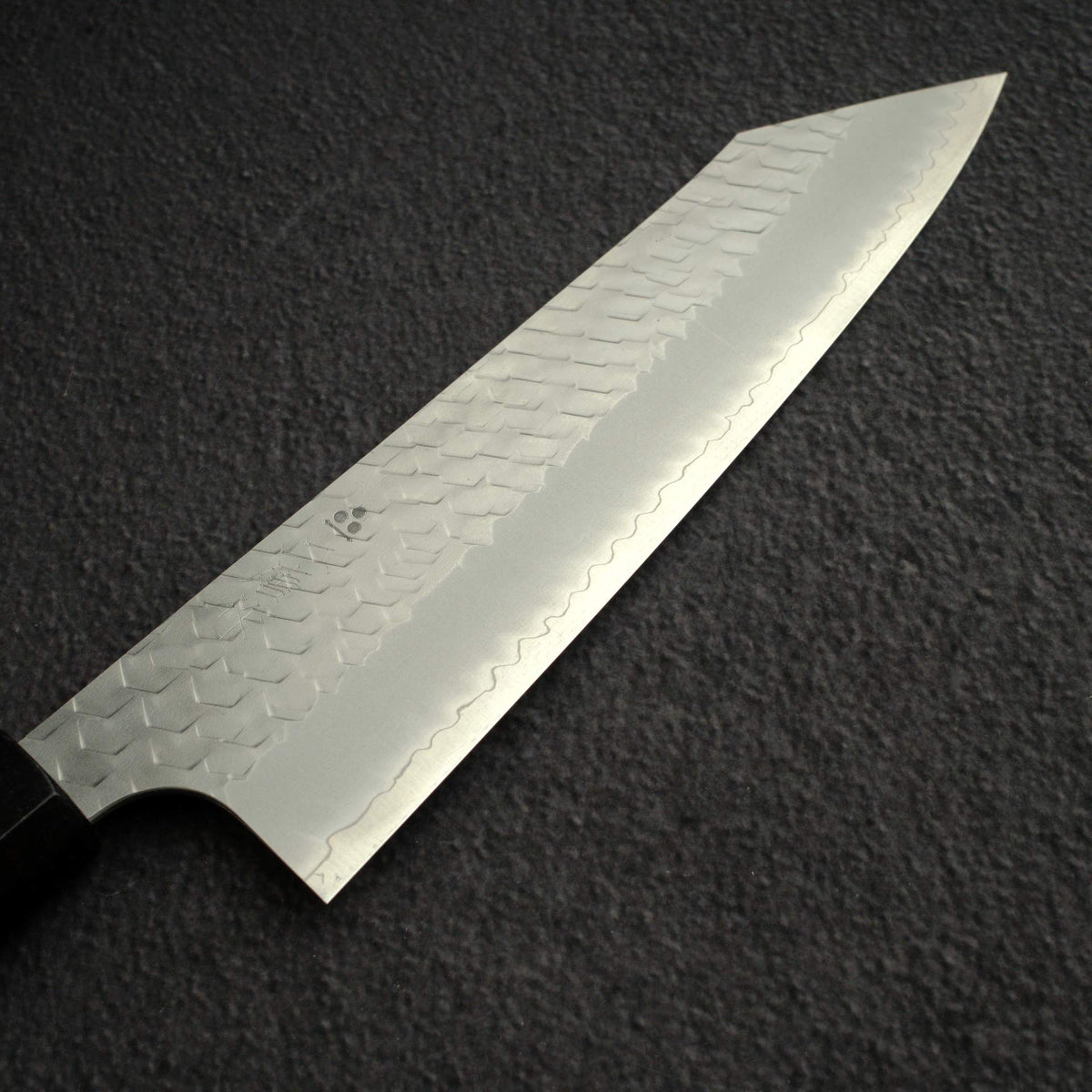 Nigara SG2 Tsuchime Matt Migaki K-tip Gyuto 210mm Ebony