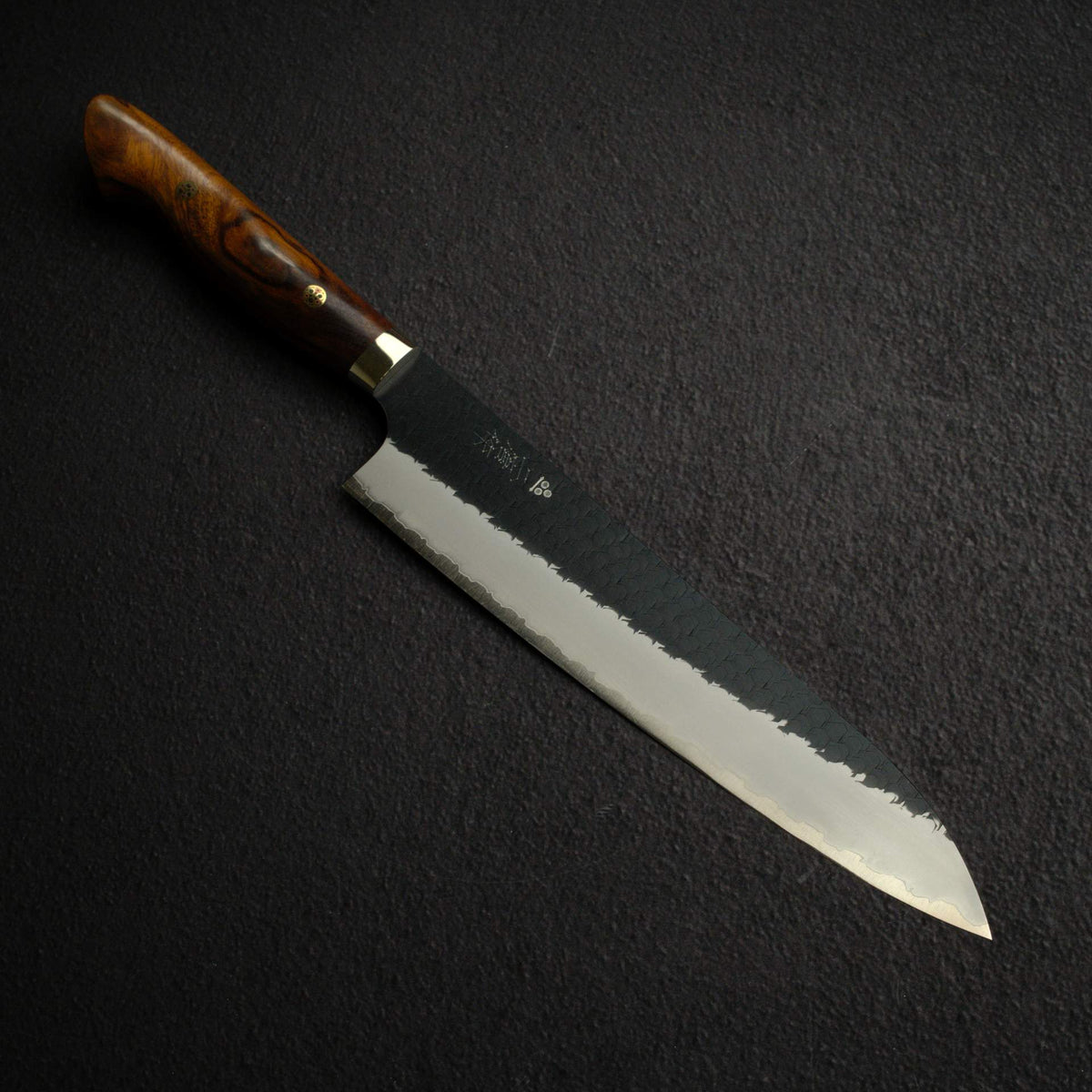 Nigara SG2 Kurouchi Tsuchime Gyuto 240mm Western Ironwood
