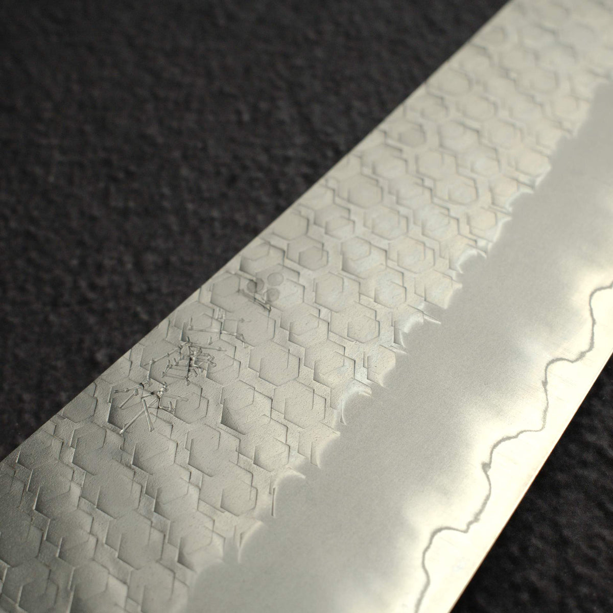 Nigara SG2 Tsuchime Matt Migaki Bunka 180mm Western Maple Burl