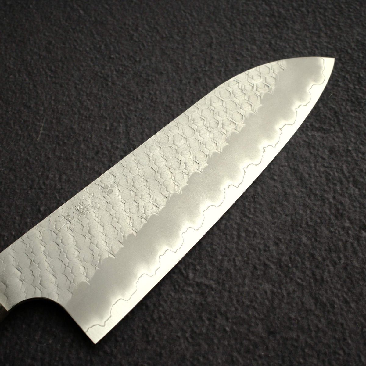 Nigara SG2 Tsuchime Matt Migaki Santoku 180mm Western Maple Burl