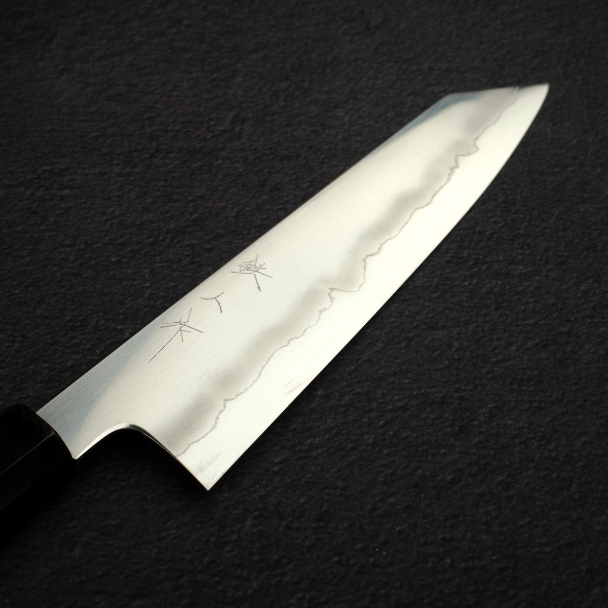Tetsujin Ginsan Ukiba K-tip Gyuto 210mm Ebony Handle