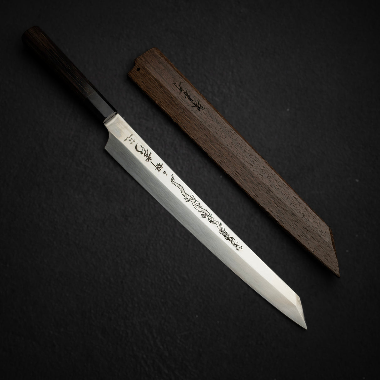 Takayuki Hienn VG10 Honyaki - Kensaki K-tip Yanagiba 300mm with Saya