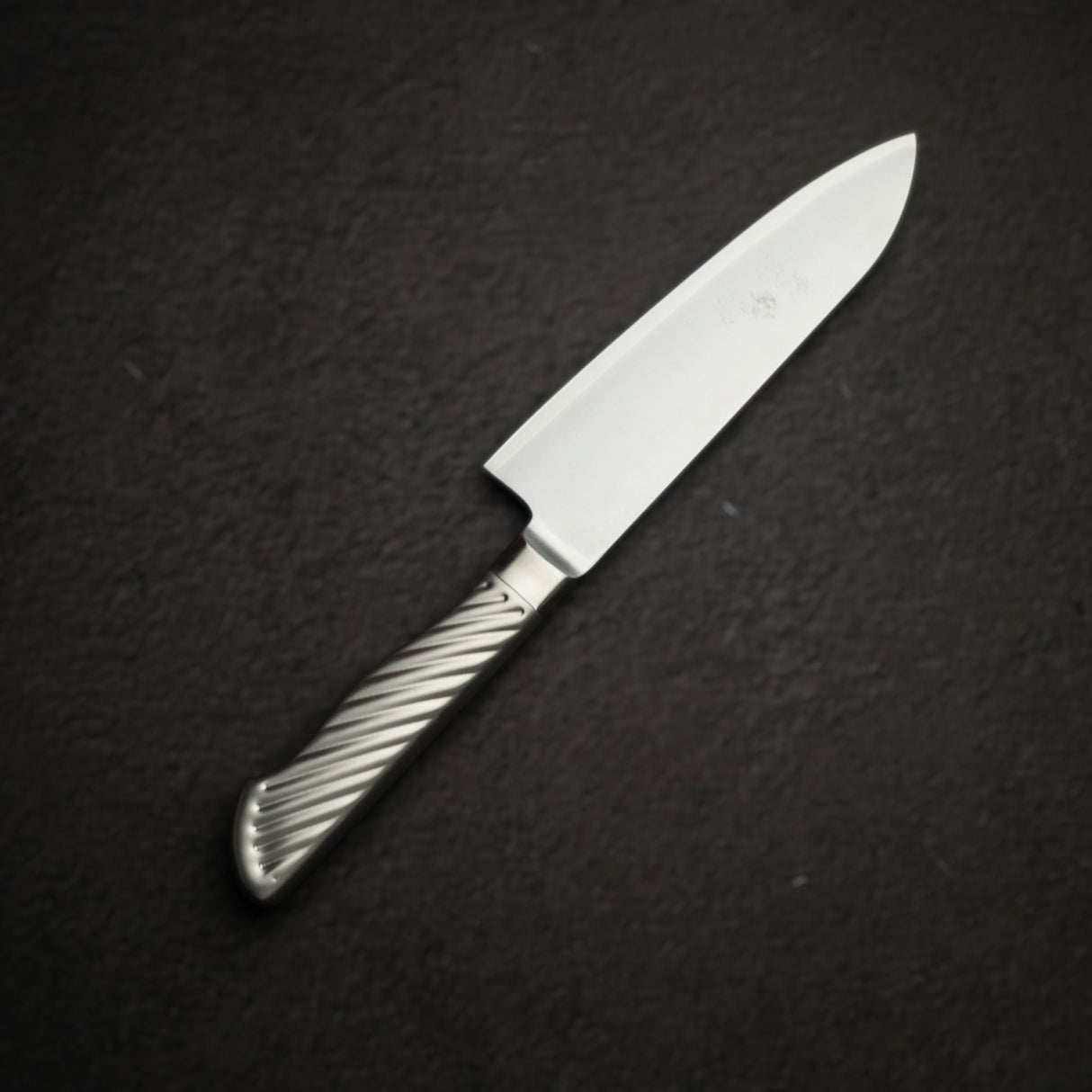 K&S AUS10 Monosteel Santoku 165mm Metal Handle