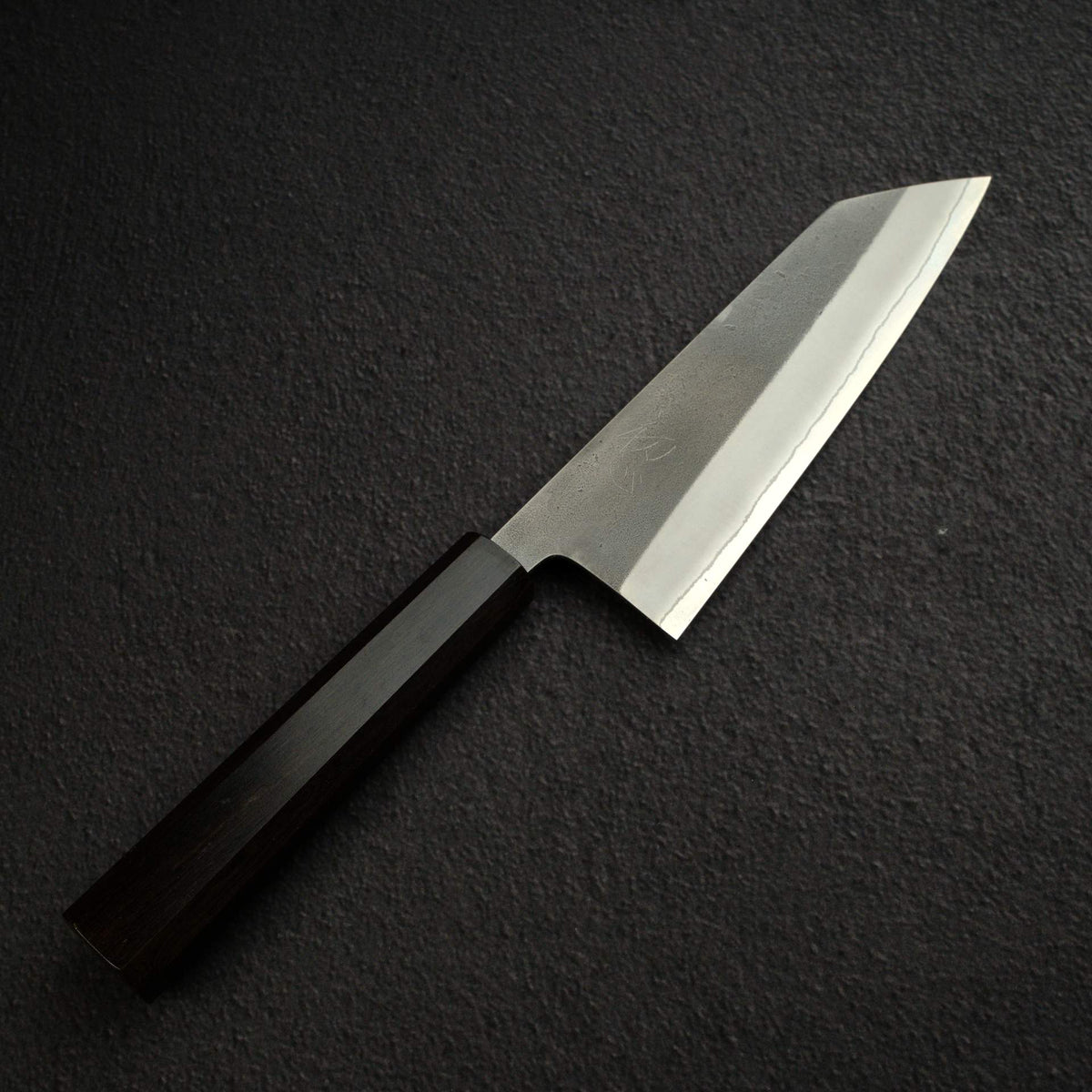 Yoshikane White 2 KU Nashiji Stainless Clad Bunka 165mm Ebony by Hatsukokoro