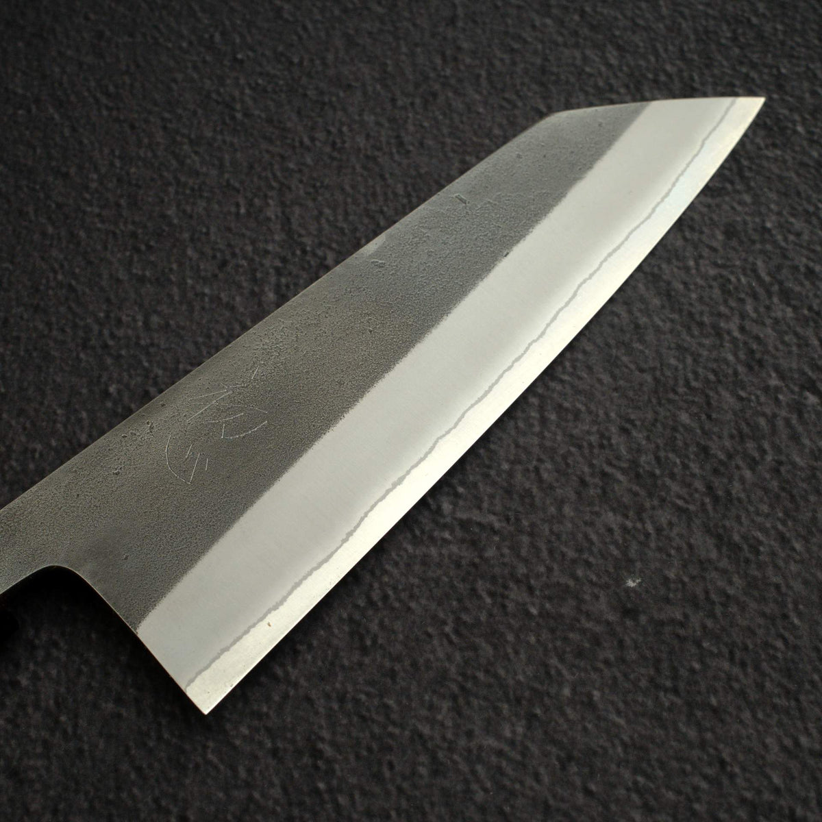 Yoshikane White 2 KU Nashiji Stainless Clad Bunka 165mm Ebony by Hatsukokoro