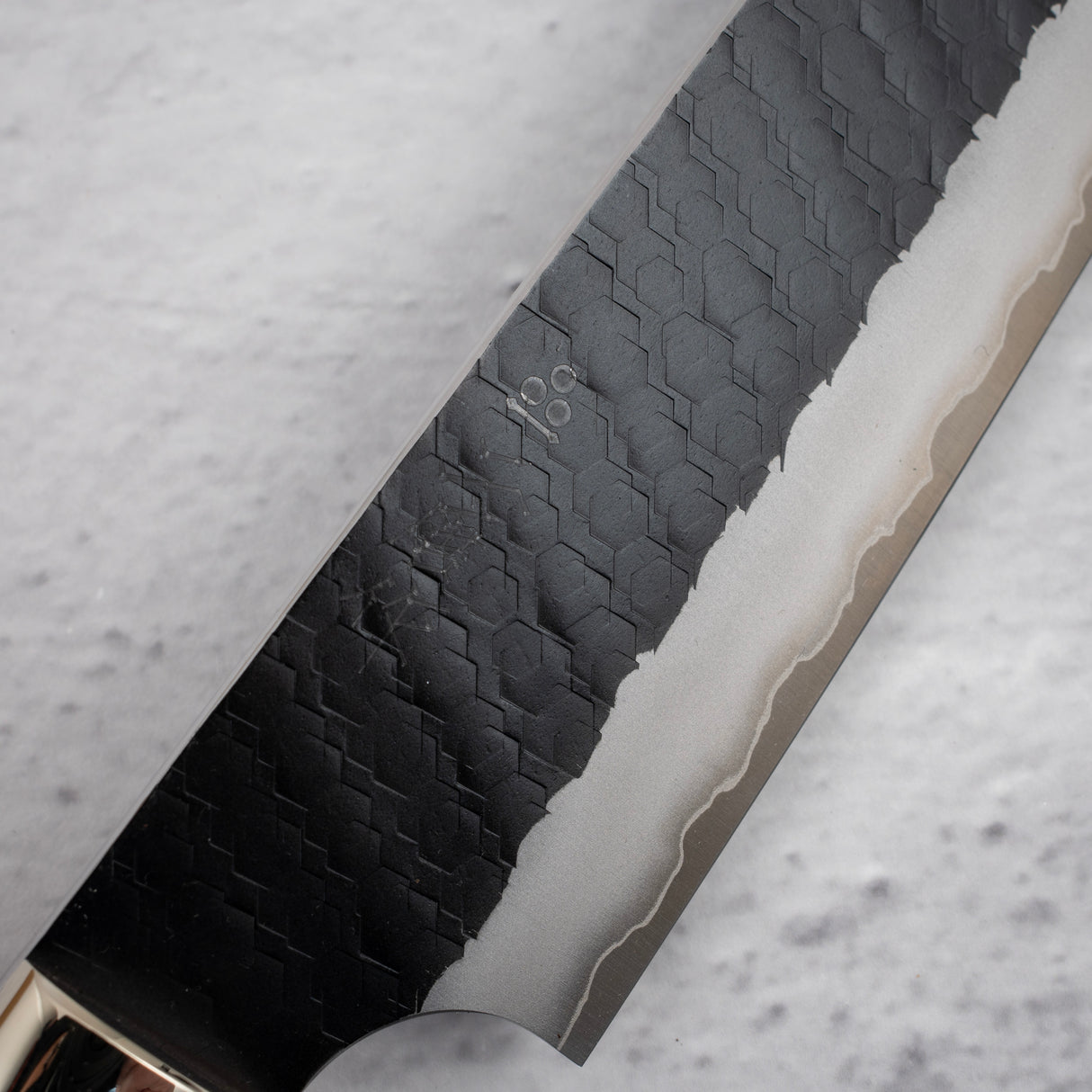 Nigara SG2 Tsuchime Kurouchi K-tip Sujihiki 255mm Western Ironwood