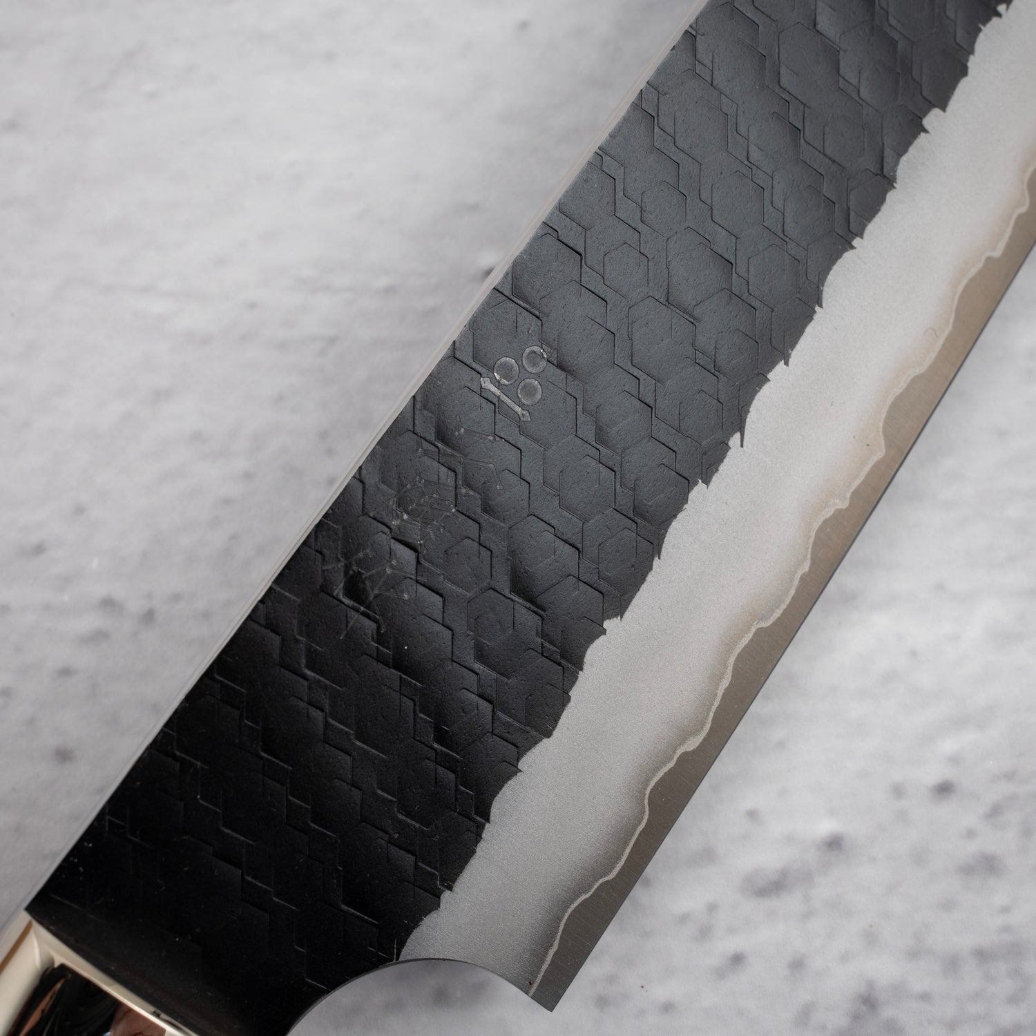 Nigara SG2 Tsuchime Kurouchi K-tip Sujihiki 255mm Western Ironwood