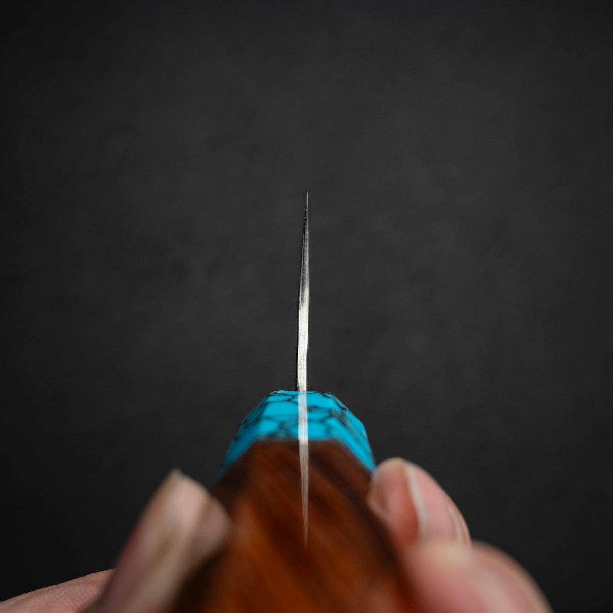 Kurosaki Kokusen Ei AS Bunka 170mm - Turquoise Ferrule