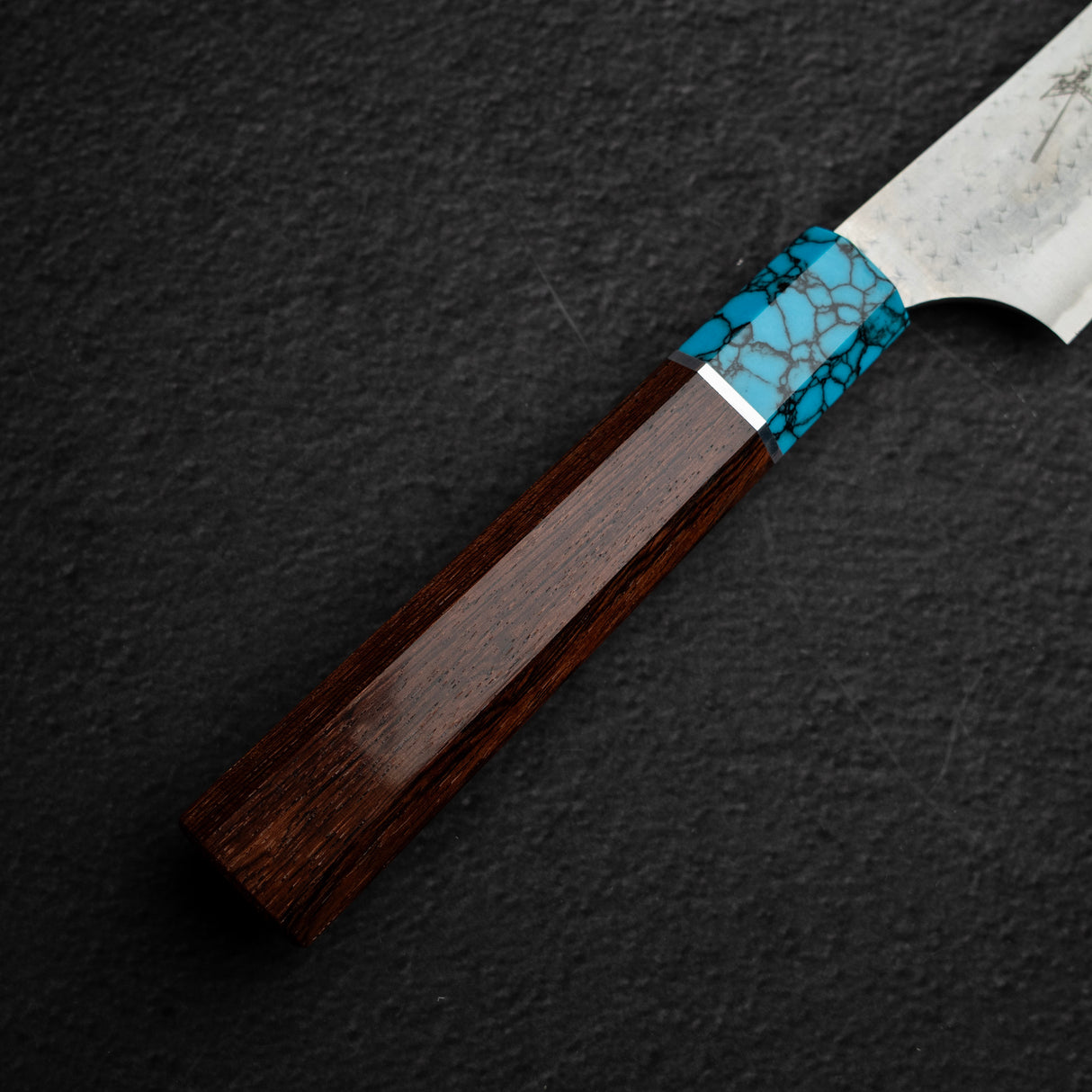 Kurosaki Kokusen Ei AS Sujihiki 240mm - Turquoise Ferrule