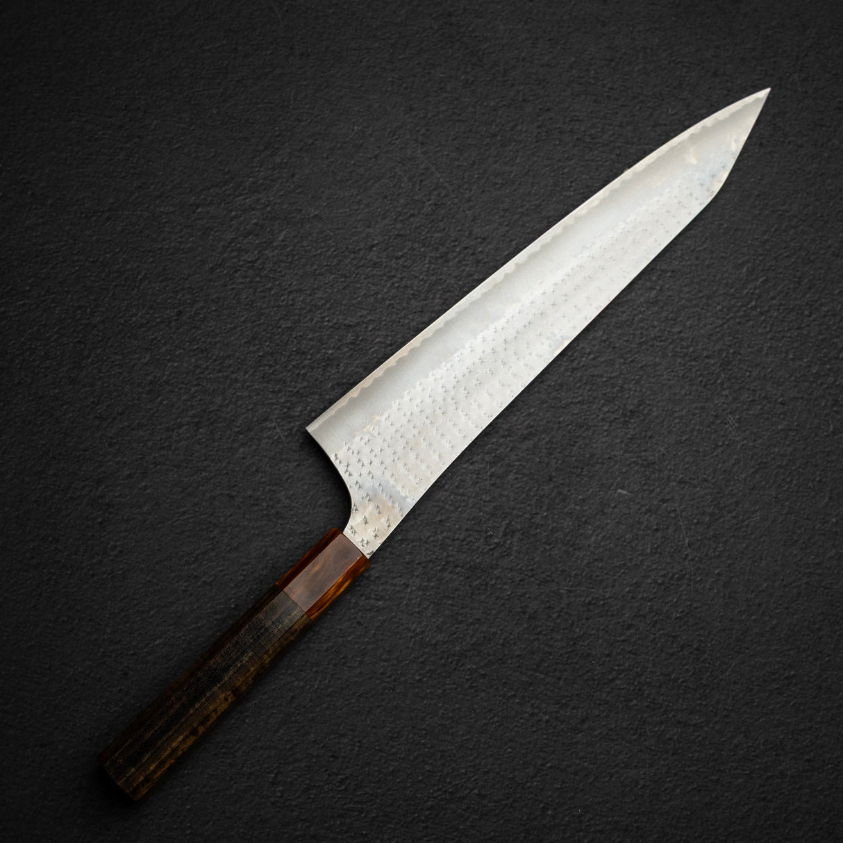 Kurosaki Kokusen Ei Aogami Super K tip Gyuto 270mm Gold Ferrule