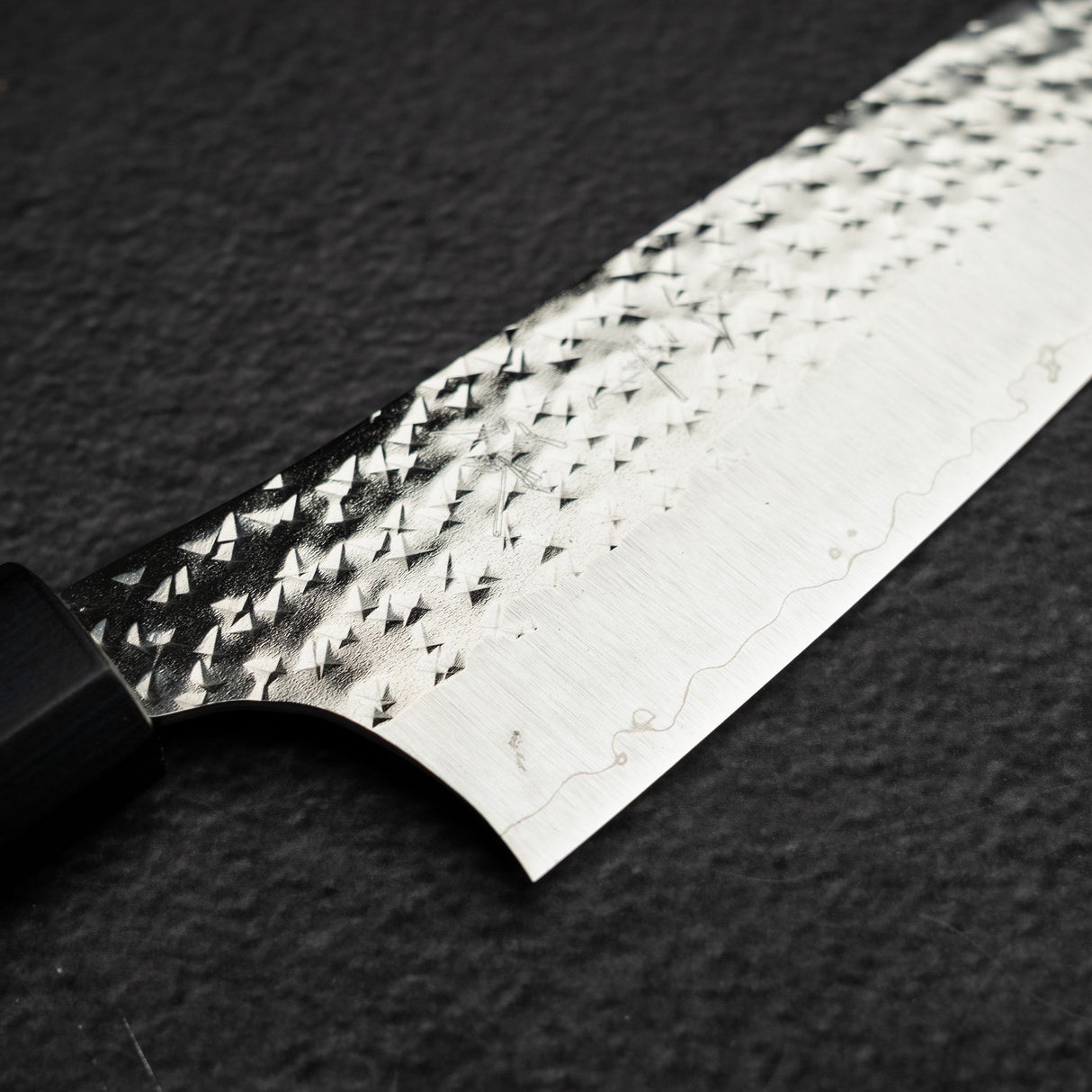 Kurosaki Senko (閃光) Ei SG2 Santoku 165mm Ai Tenmoku Handle & Saya