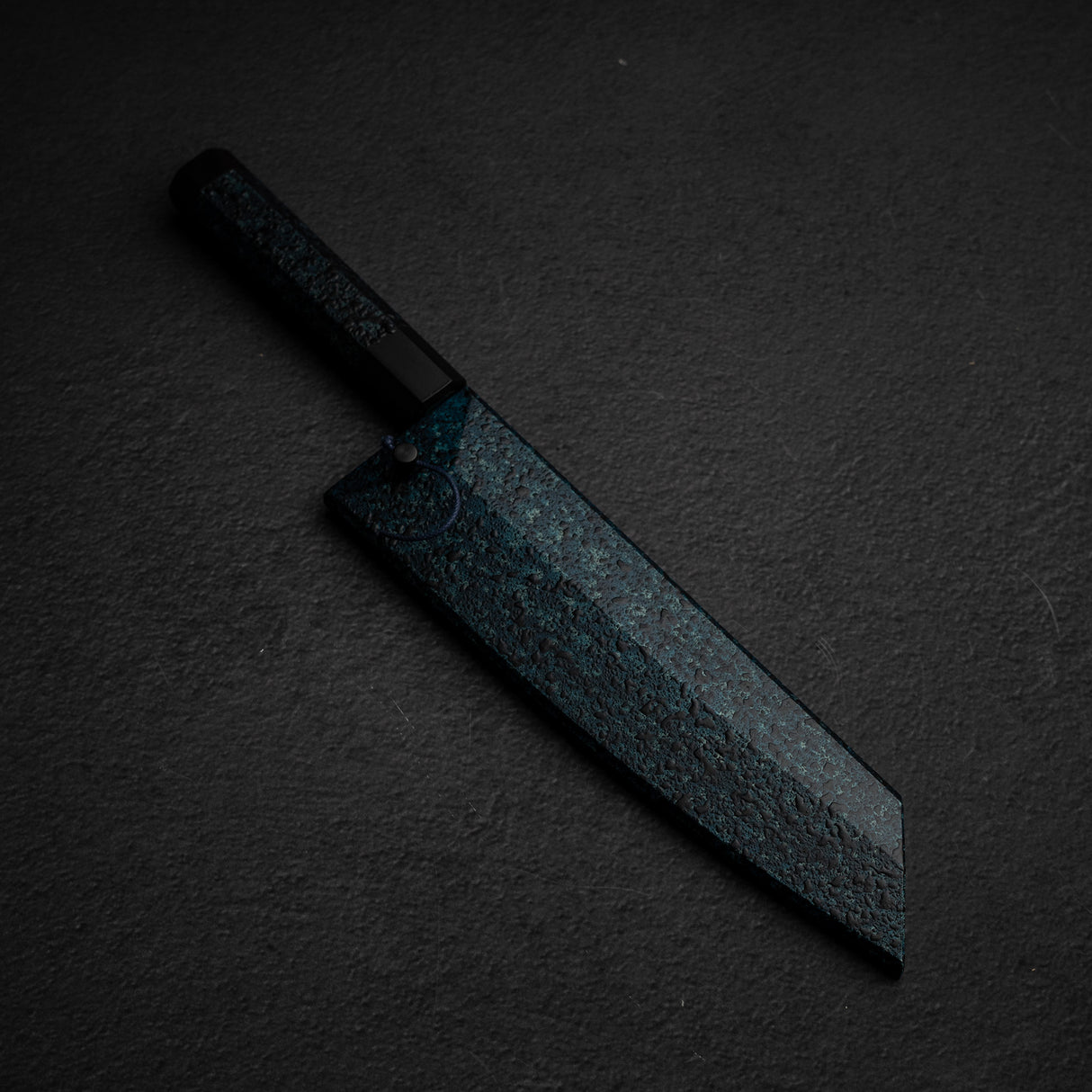 Kurosaki Senko (閃光) Ei SG2 Santoku 165mm Ai Tenmoku Handle & Saya