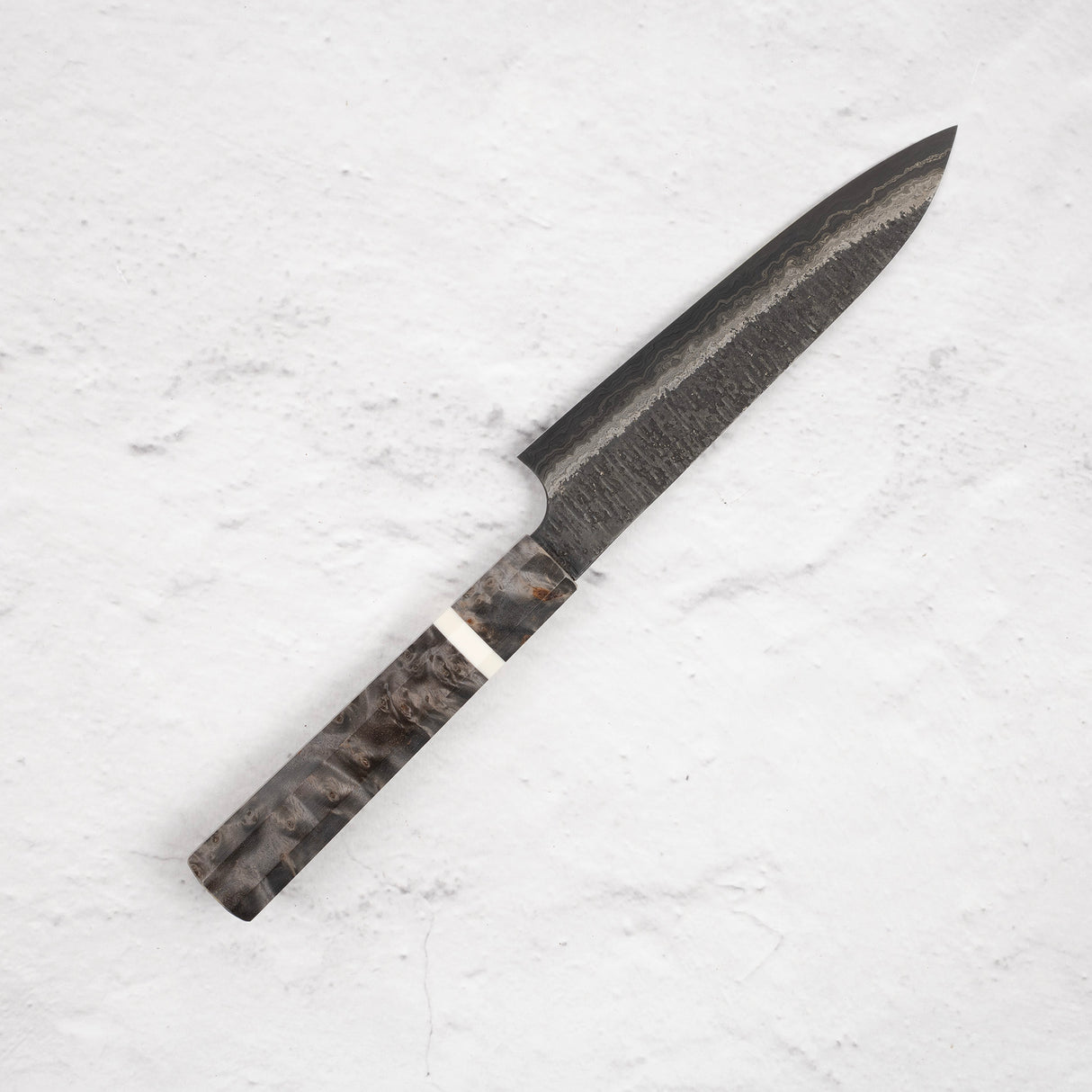 Hatsukokoro Itadaki Blue2 & White2 雙核大馬士革 Tsushime Petty 150mm 帶 Saya