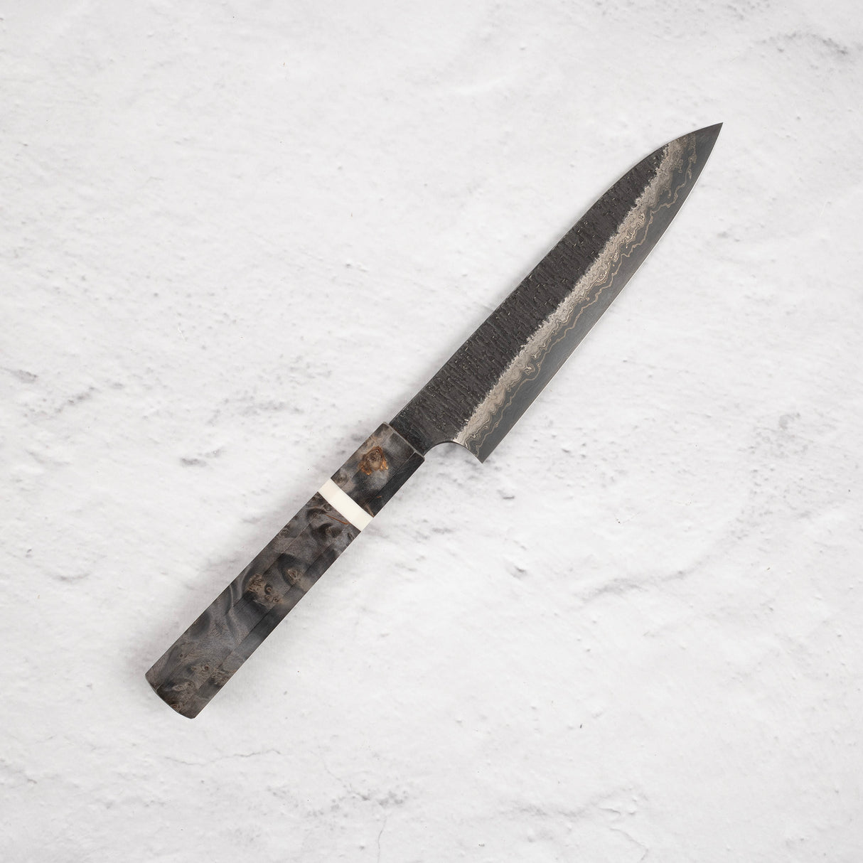 Hatsukokoro Itadaki Blue2 & White2 雙核大馬士革 Tsushime Petty 150mm 帶 Saya