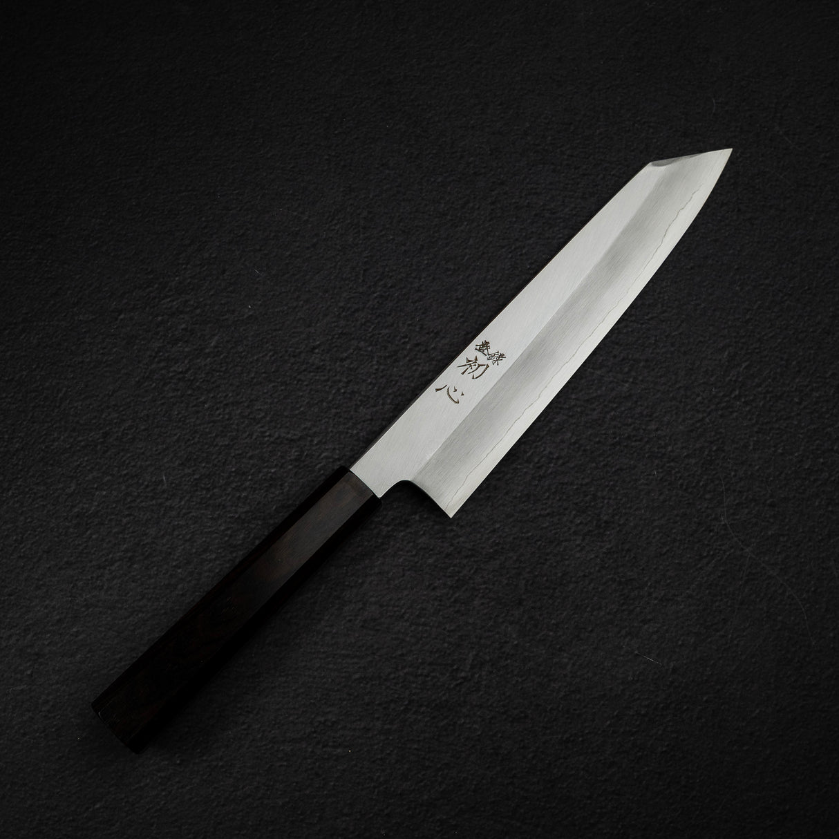 Nakagawa Ginsan Wide Bevel Kasumi K-tip Gyuto 210mm Ebony Handle