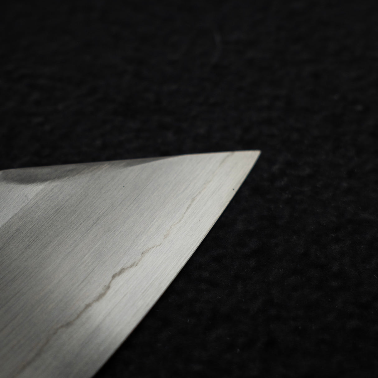 Nakagawa Ginsan Wide Bevel Kasumi K-tip Gyuto 210mm Ebony Handle