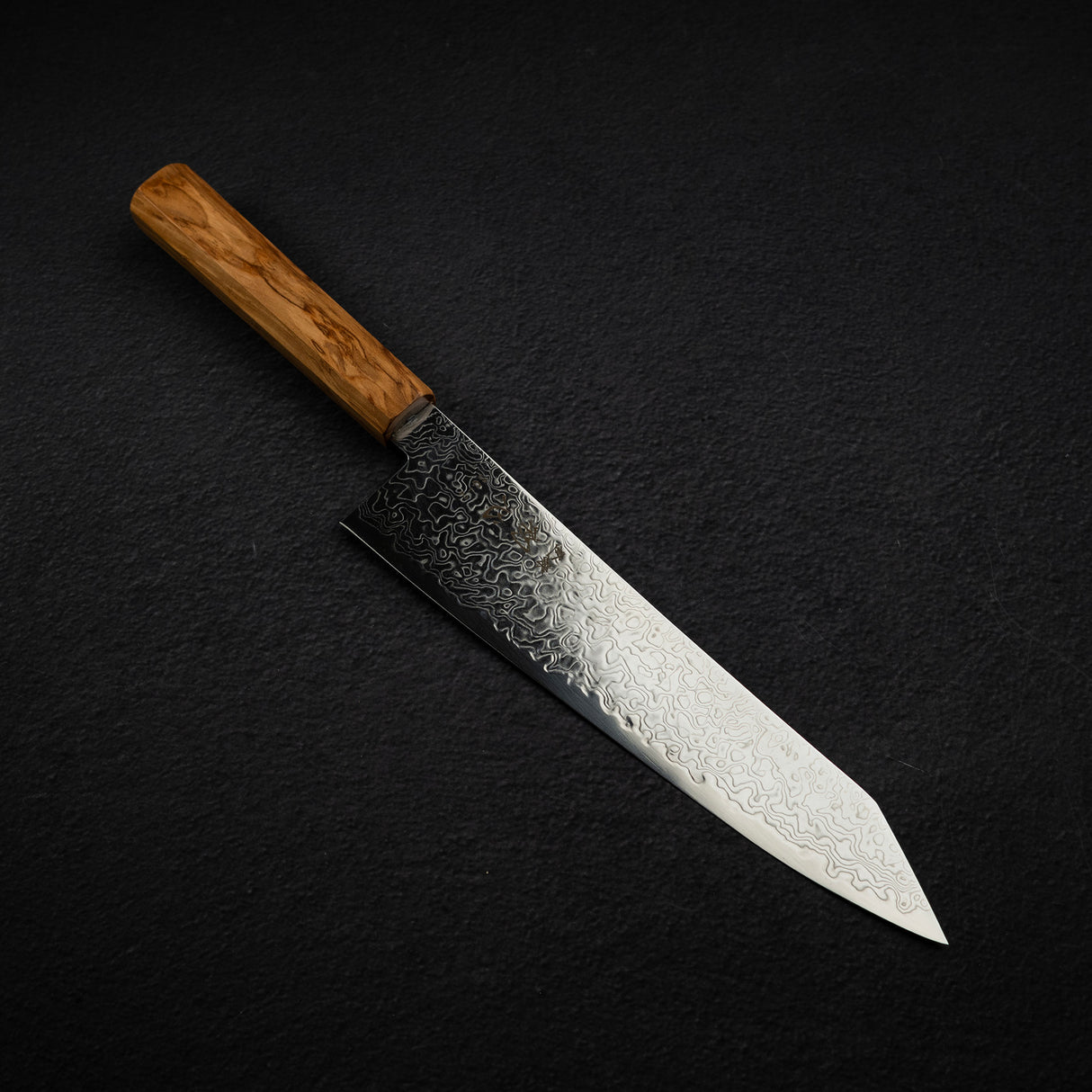 Hatsukokoro Ryuhyo SG2 Damascus K tip Gyuto 210mm Olivewood Handle