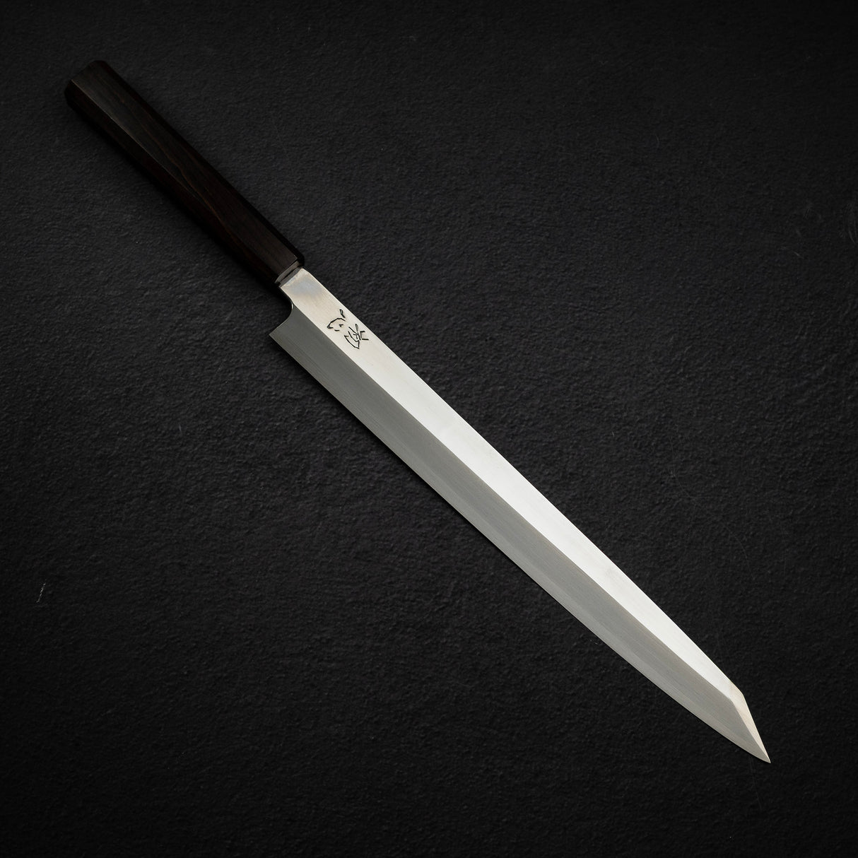 Hatsukokoro FAXR2 Powdered Steel K-tip Yanagiba 300mm Mirror Polish Ebony
