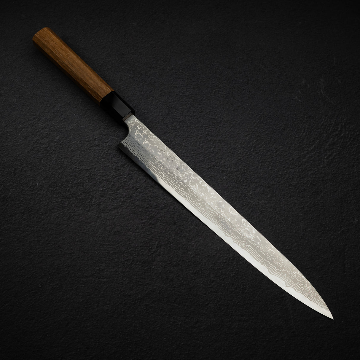 Hatsukokoro x Yoshihiro Yauji Blue 2 Damascus Yanagiba 300mm