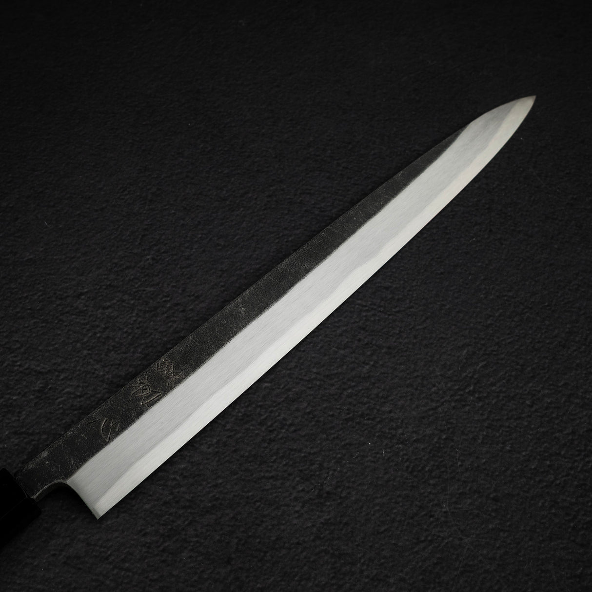 初心 x 直人作 白鷺 Blue 2 黑打柳刃 300mm