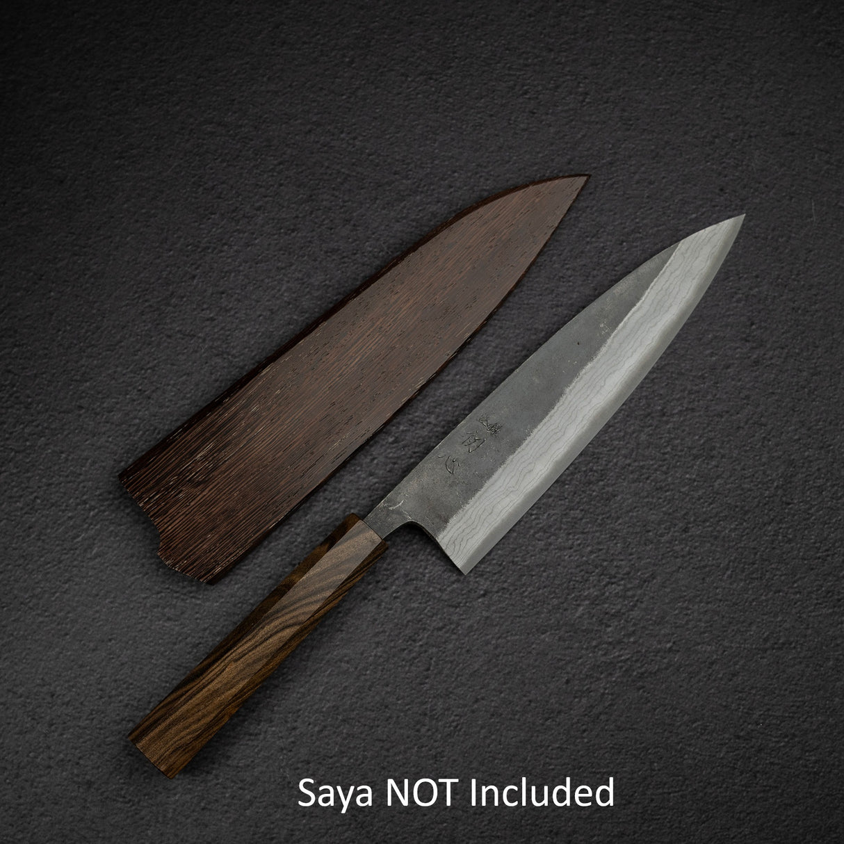 初心雲影 藍色 2 黑內大馬士革牛刀 210mm 黑色 Chacate 手柄