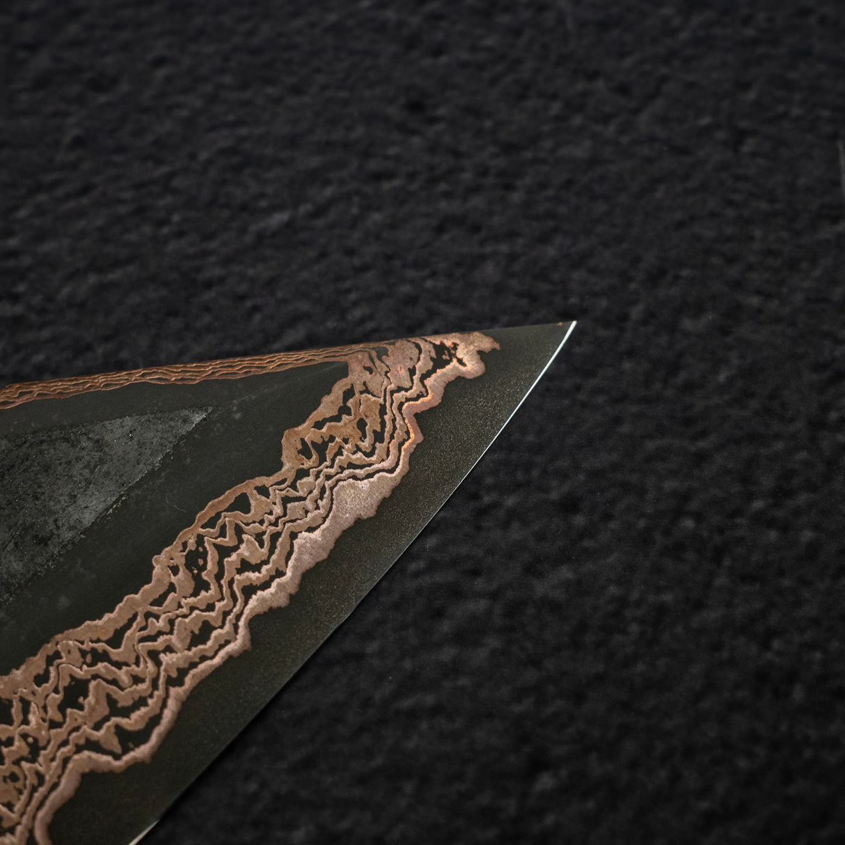 Hatsukokoro x Nigara Yorokobi SLD Copper Damascus K-tip Gyuto 210mm Birch Handle