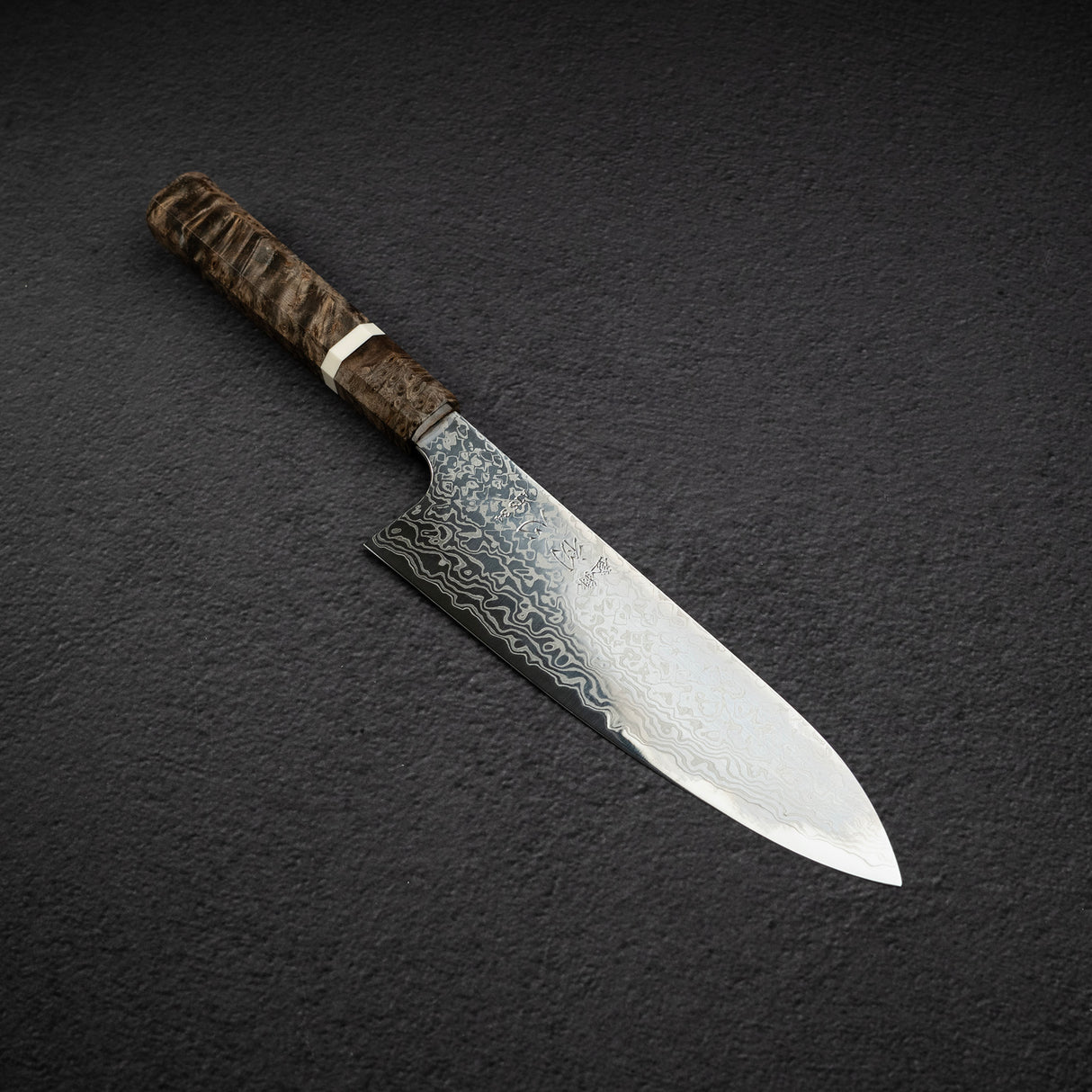 初心 銀河 ATS34 大馬士革 三德刀 180mm