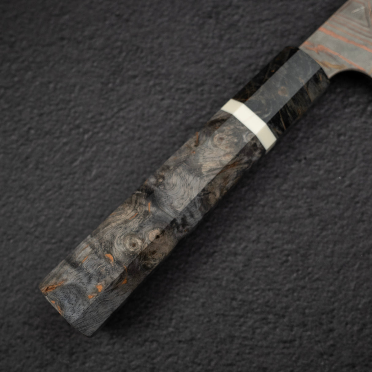 二唐 彩 青鋼二號 彩虹 大馬士革 牛刀 240mm 初心作