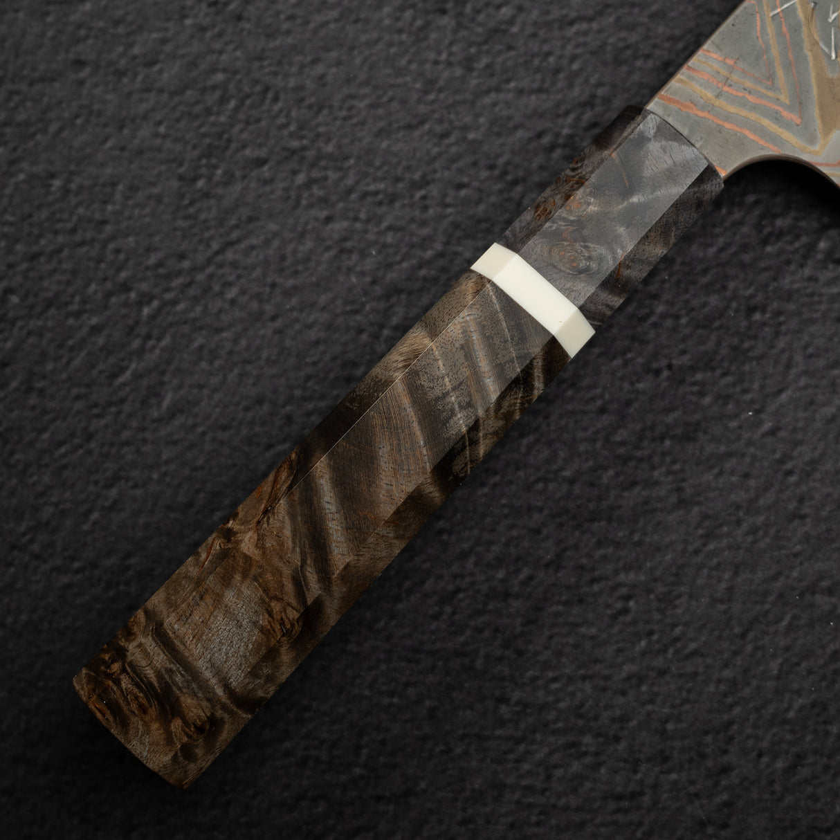 Hatsukokoro x Nigara Irodori Blue 2 Rainbow Damascus Gyuto 210mm