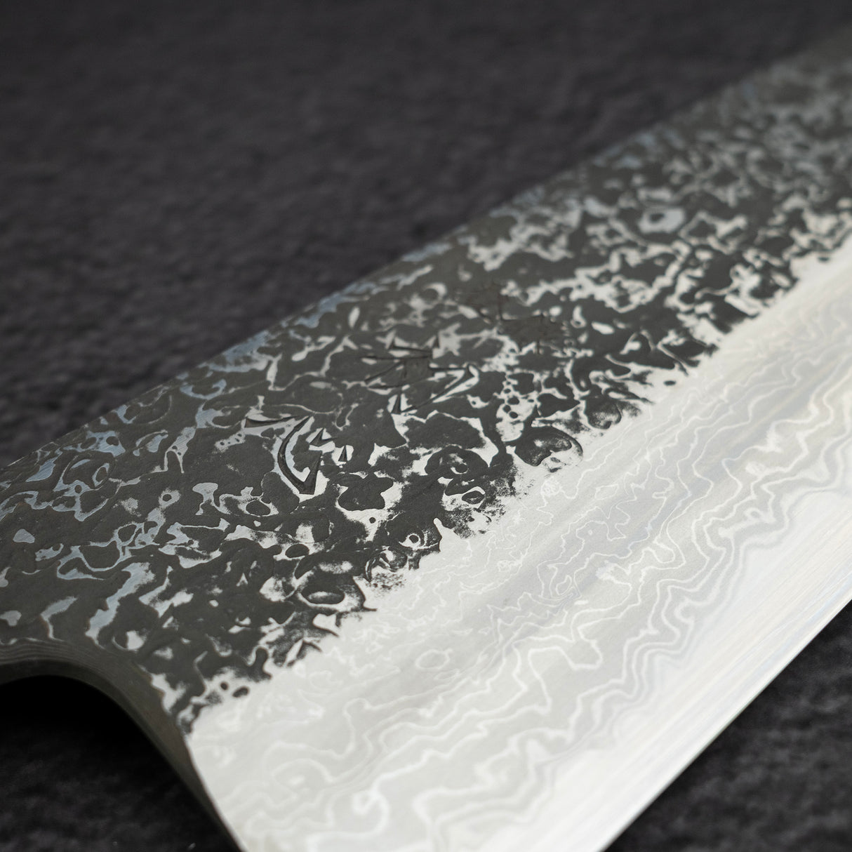 増田 吉秀 青鋼一號 黑染 大馬士革 牛刀 240mm