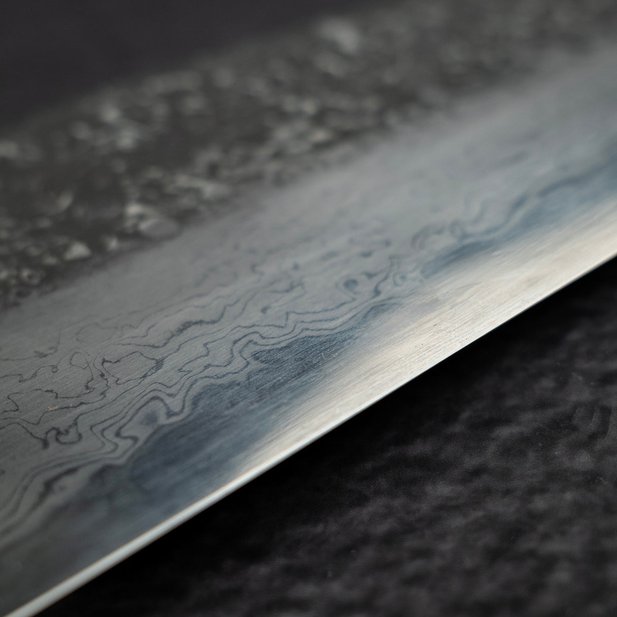 Masuda Yoshihide Blue 1 Kurozome Damascus Gyuto 220mm