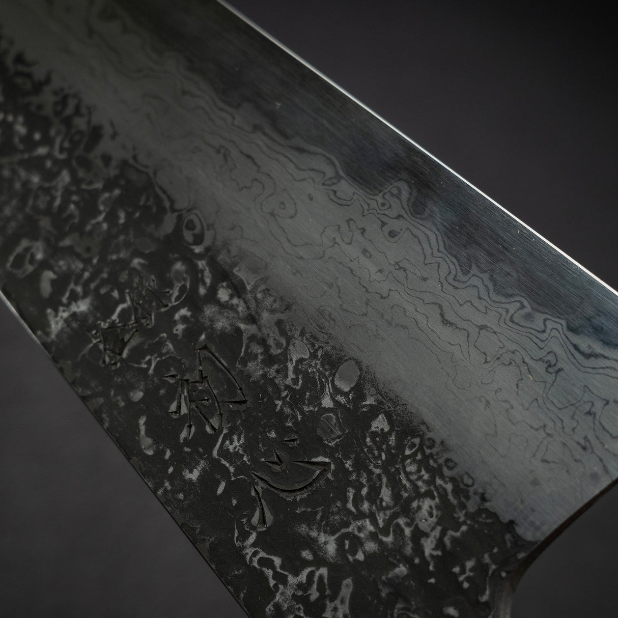 Masuda Yoshihide Blue 1 Kurozome Damascus Gyuto 220mm
