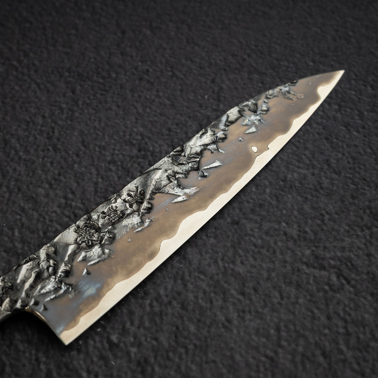 貴輔 x 新國 ATS34 小刀 / 蔬果刀 鎚目 鏡面 霞 處理 150mm w 刀套