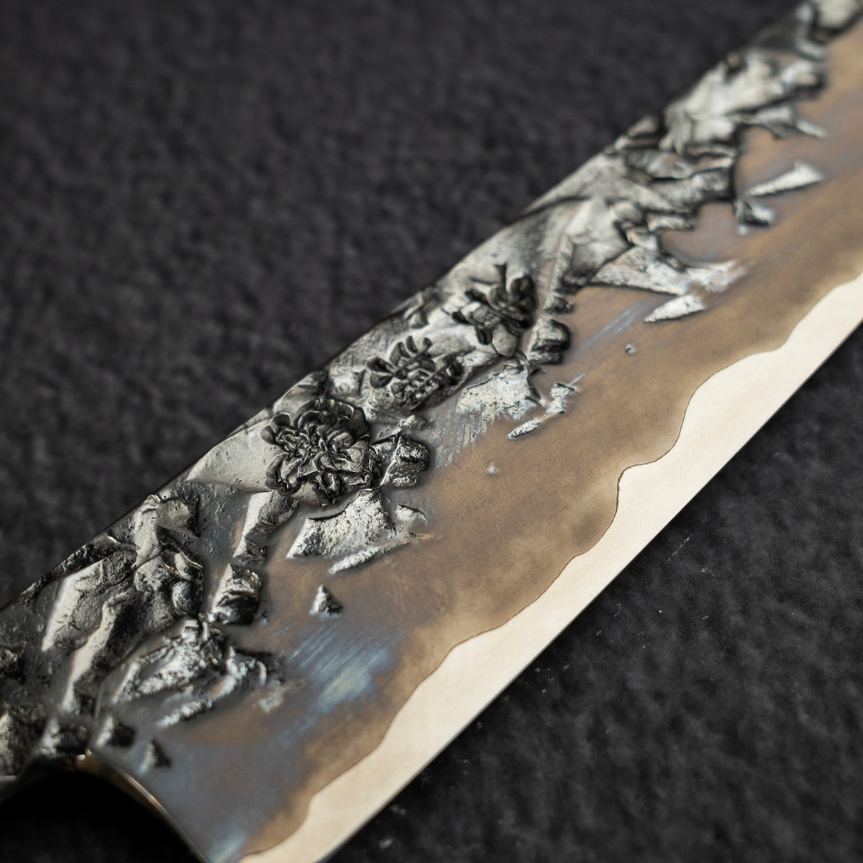 貴輔 x 新國 ATS34 小刀 / 蔬果刀 鎚目 鏡面 霞 處理 150mm w 刀套