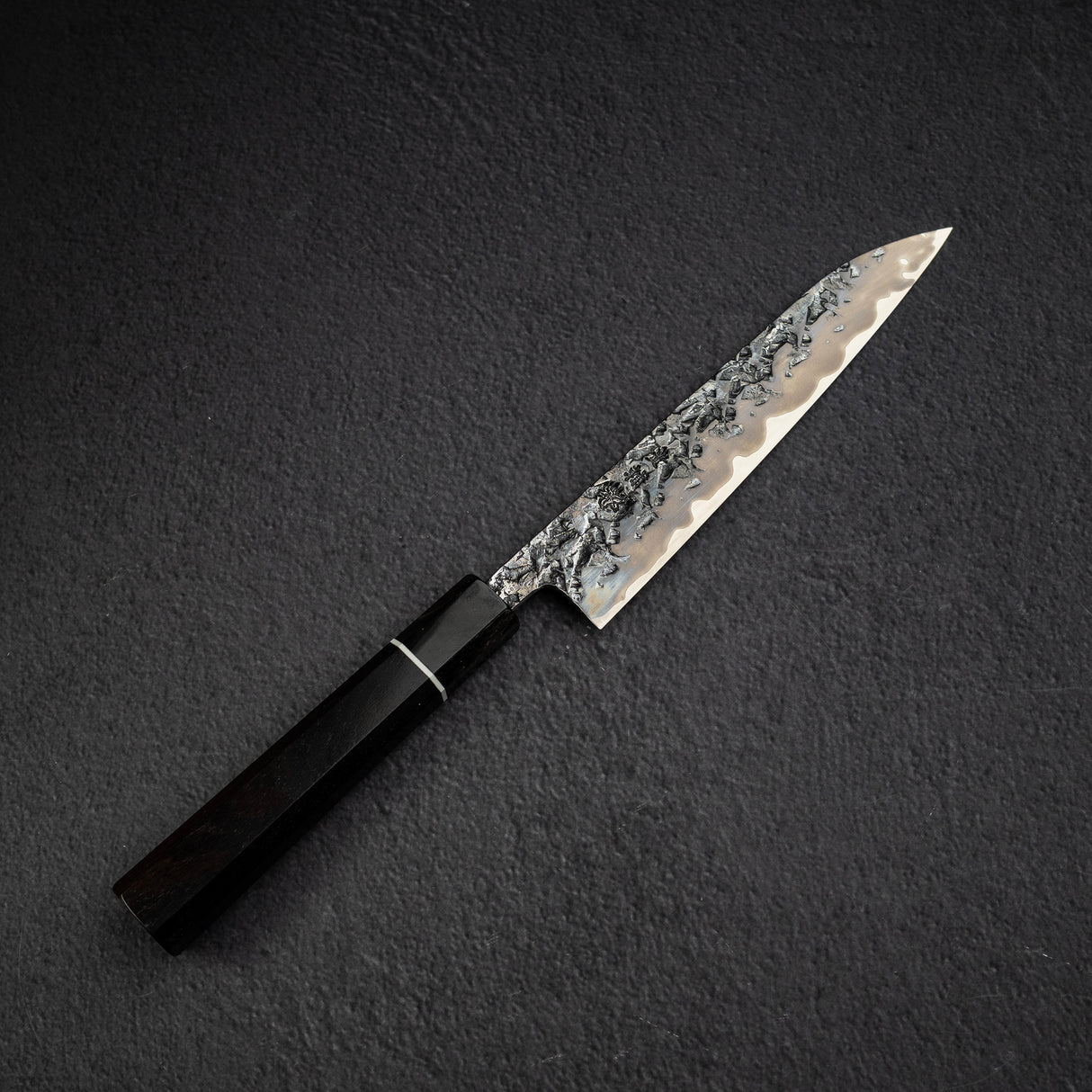 貴輔 x 新國 ATS34 小刀 / 蔬果刀 鎚目 鏡面 霞 處理 180mm w 刀套