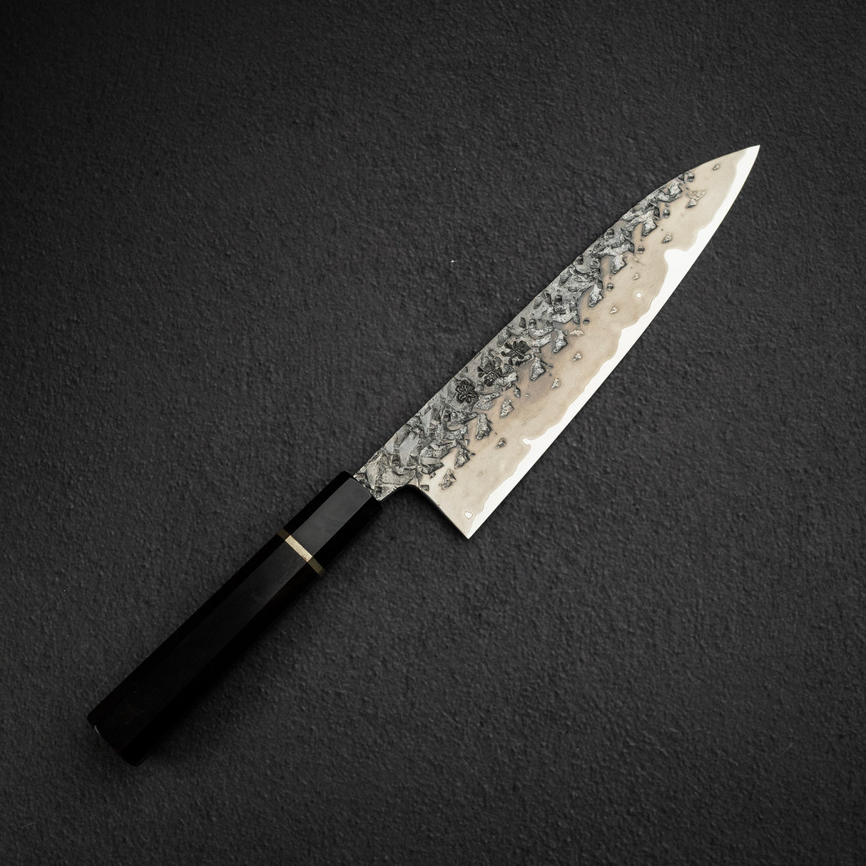 貴輔 x 新國 ATS34 牛刀 鎚目 鏡面 霞 210mm w 刀套
