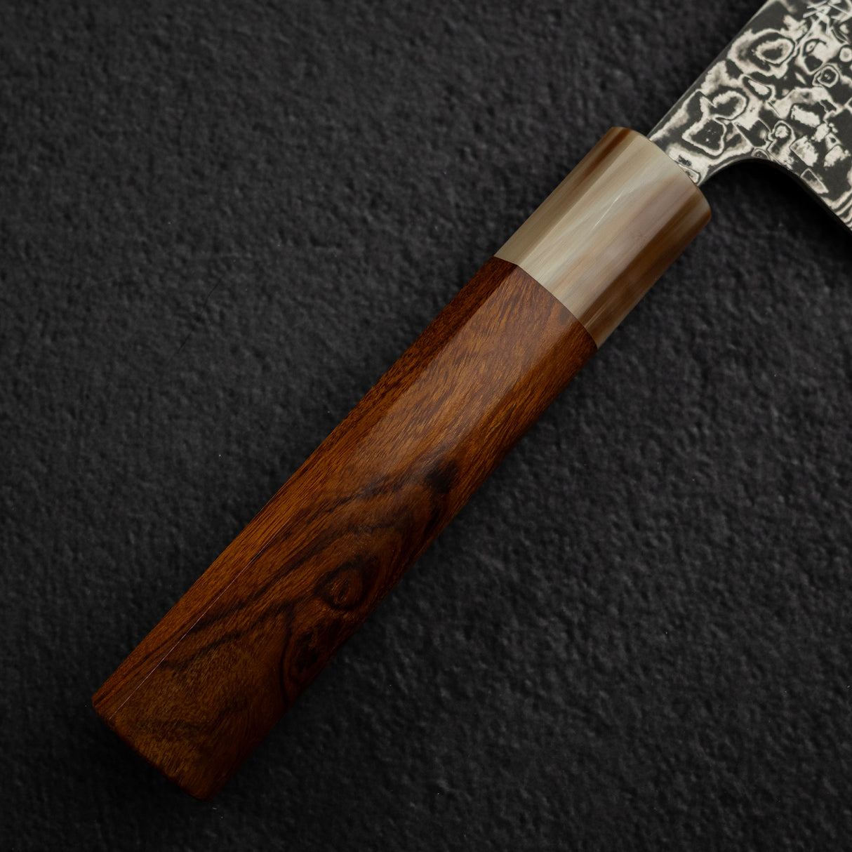 Takeshi Saji SG2 Kurozome Damascus Gyuto 210mm Ironwood Handle Wenge Saya