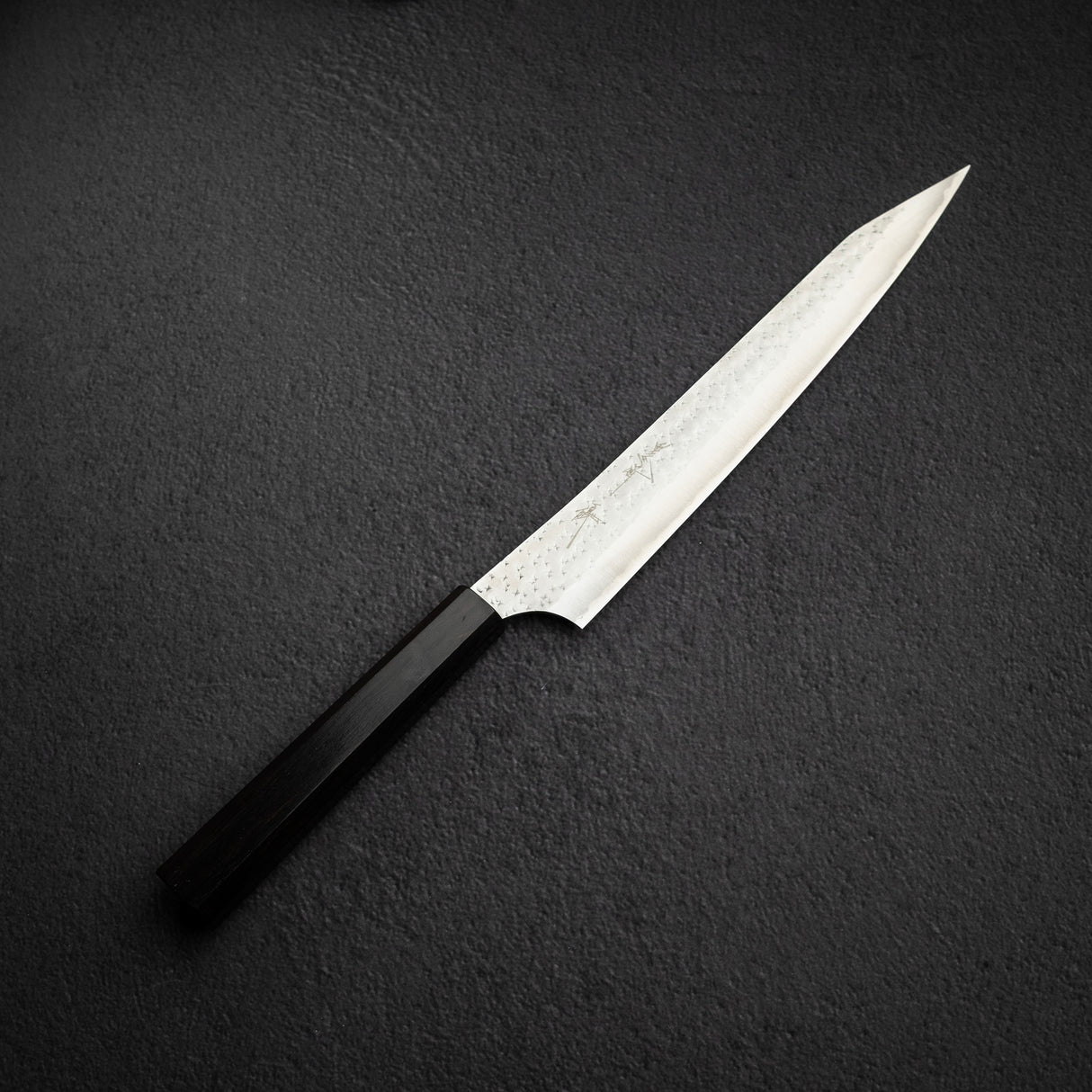 Kurosaki Kokusen Ei AS Sujihiki 240mm Aogami Super Ebony