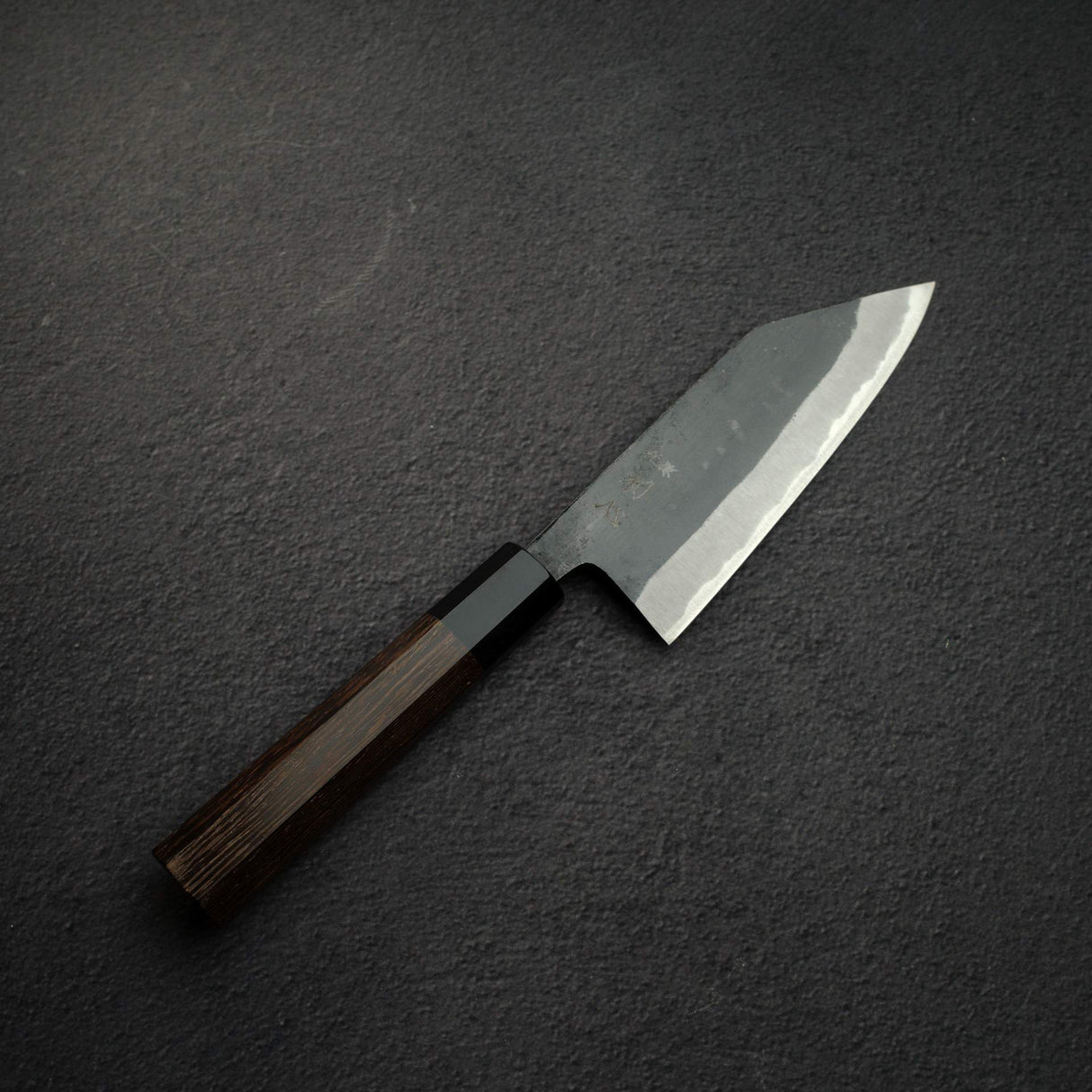 Hatsukokoro Kurokaze Blue 2 Kurouchi K-Tip Deba 150mm Double Bevel