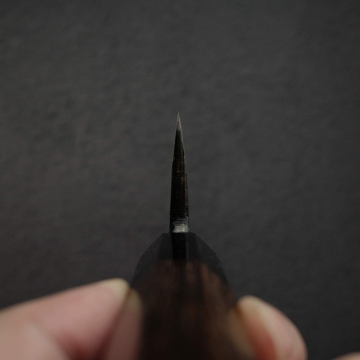 Hatsukokoro Kurokaze Blue 2 Kurouchi K-Tip Deba 150mm Double Bevel